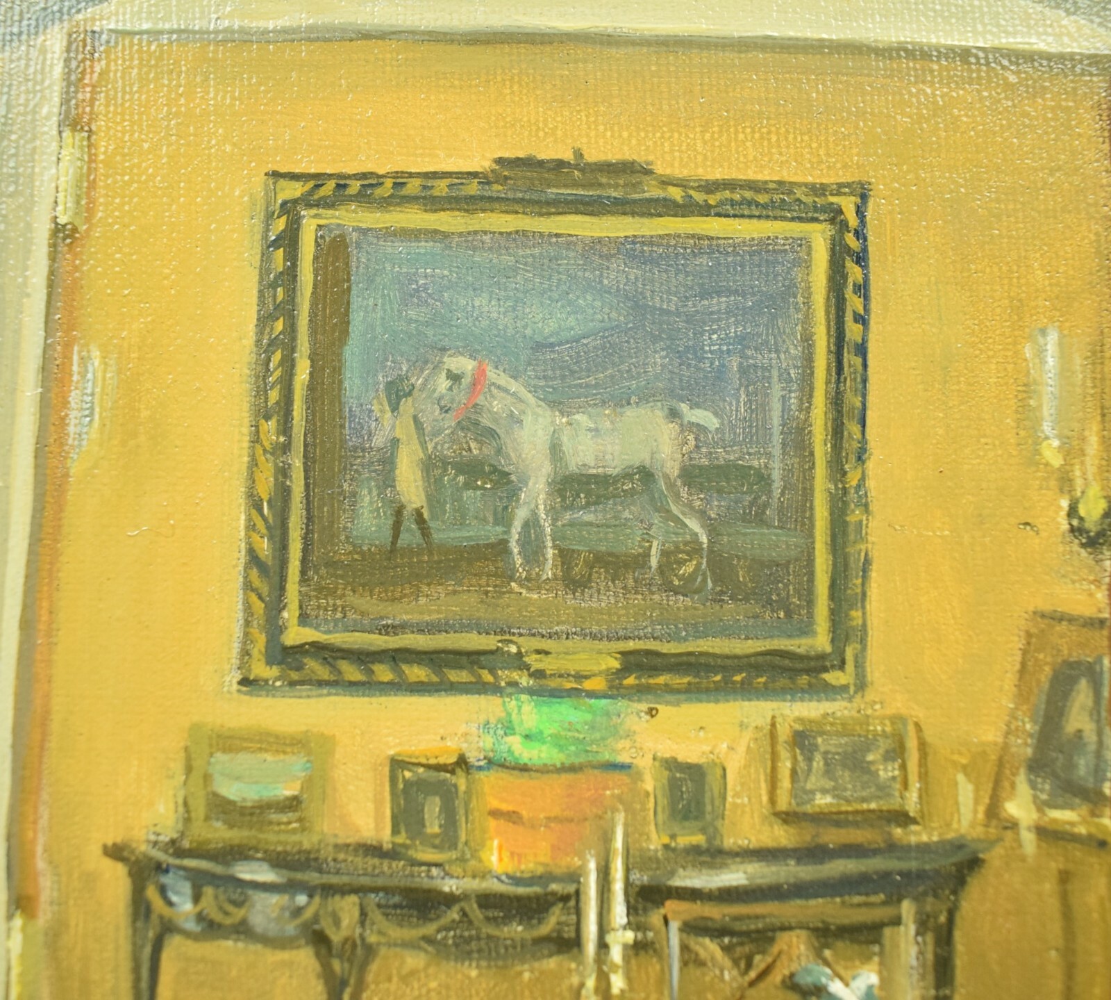 «Julian Barrow «Oakendale», ‘From Front Hall To Drawing Room’ 1993 Oil on Canvas