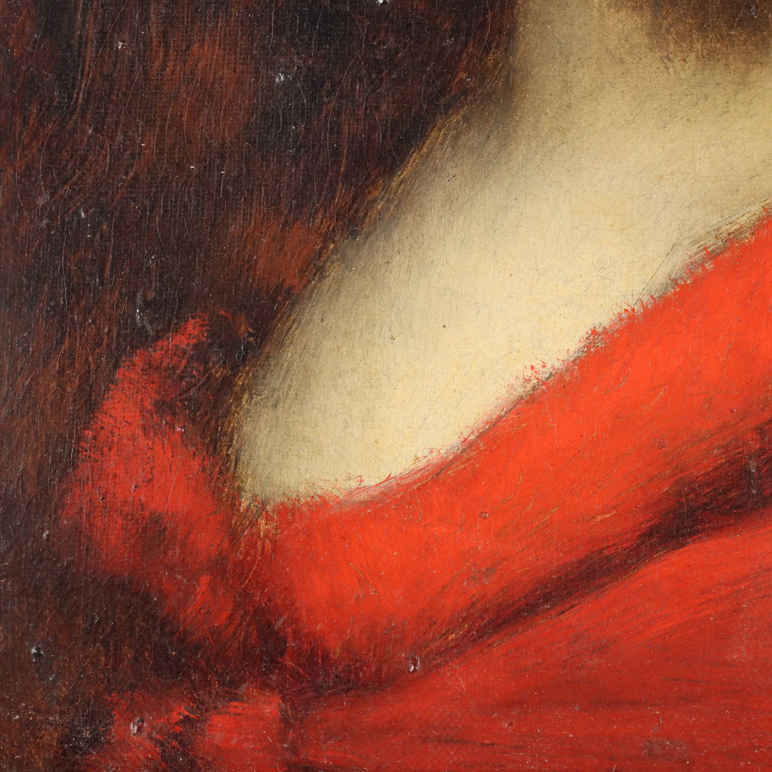 Antique Painting Attributed to Jean-Jacques Henner Portrait of a Woman