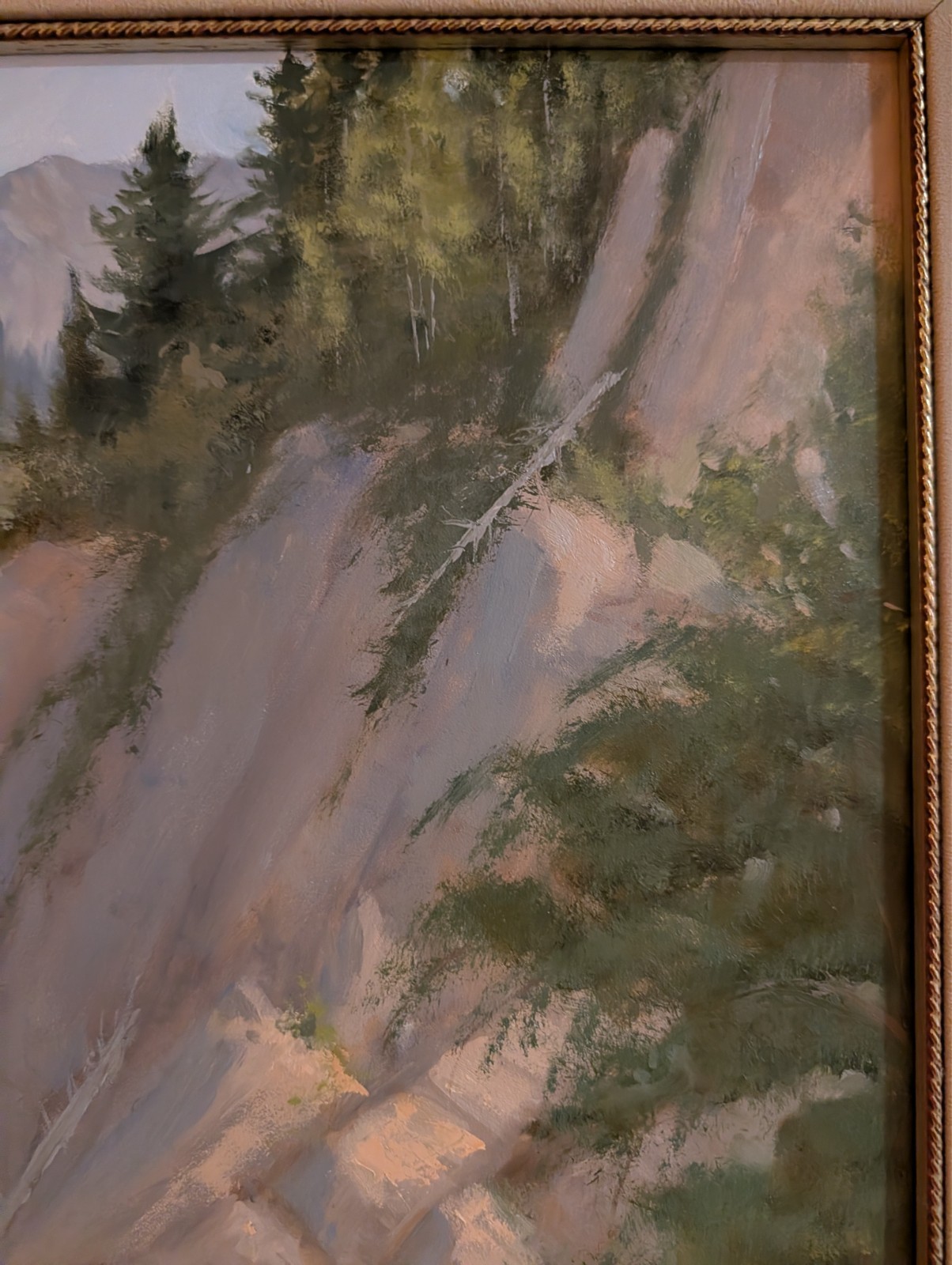 Mark Ogle «Horse Mountain Man» Framed Oil on Masonite Original Western Art