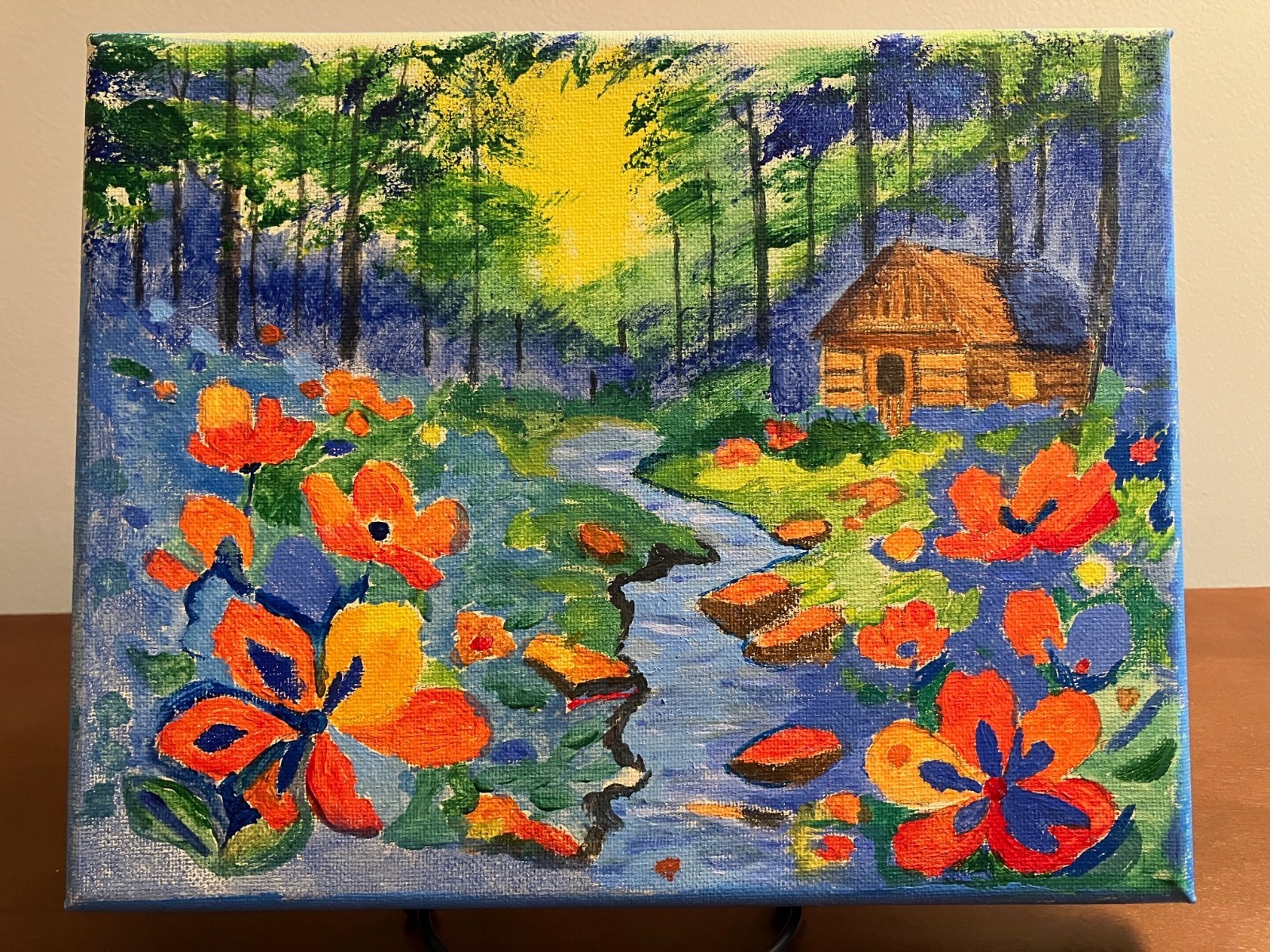 8×10 Acrylic Painting Specialist Forest Serenity «Limited Edition» No Copies