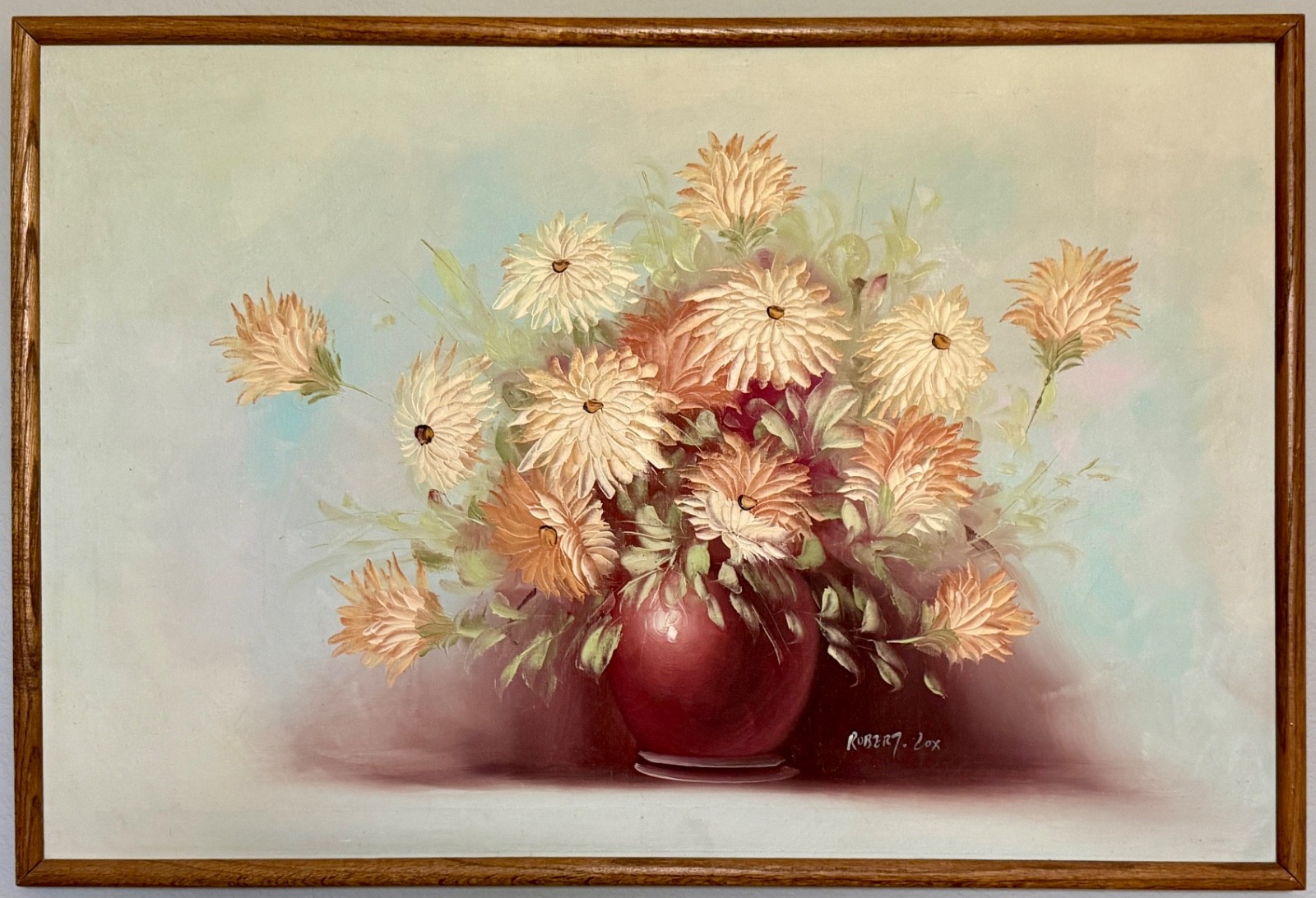 Robert Cox (1934-2001) Still Life With Flowers, O/C, Signed