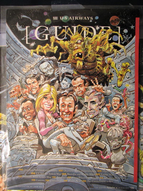 Jack Davis ORIGINAL WATER COLOR PAINTING – GALAXY QUEST CREW & CHARACTERS