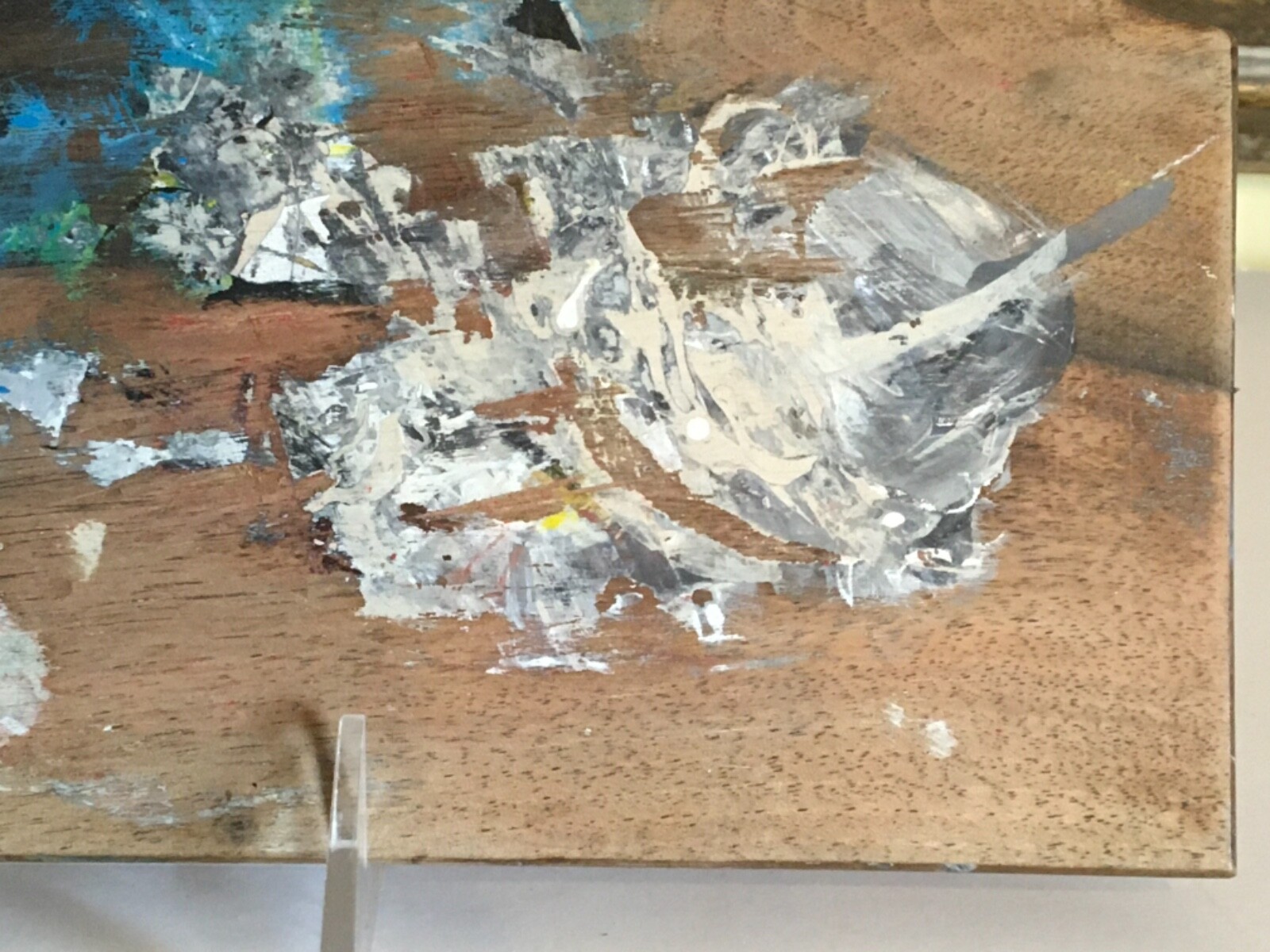 Original French Artists Painters Palette Paint on Both Sides Lyon France