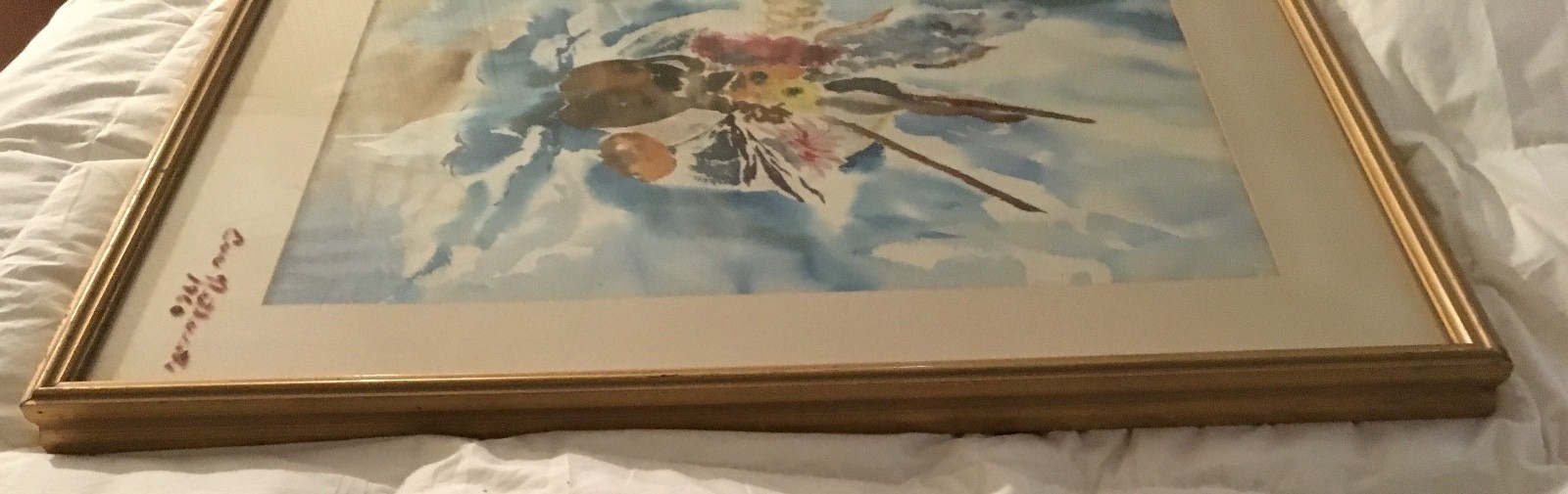 Eve Nettercott, Still Life With Flowers In Vase, Watercolor On Paper. Signed DB