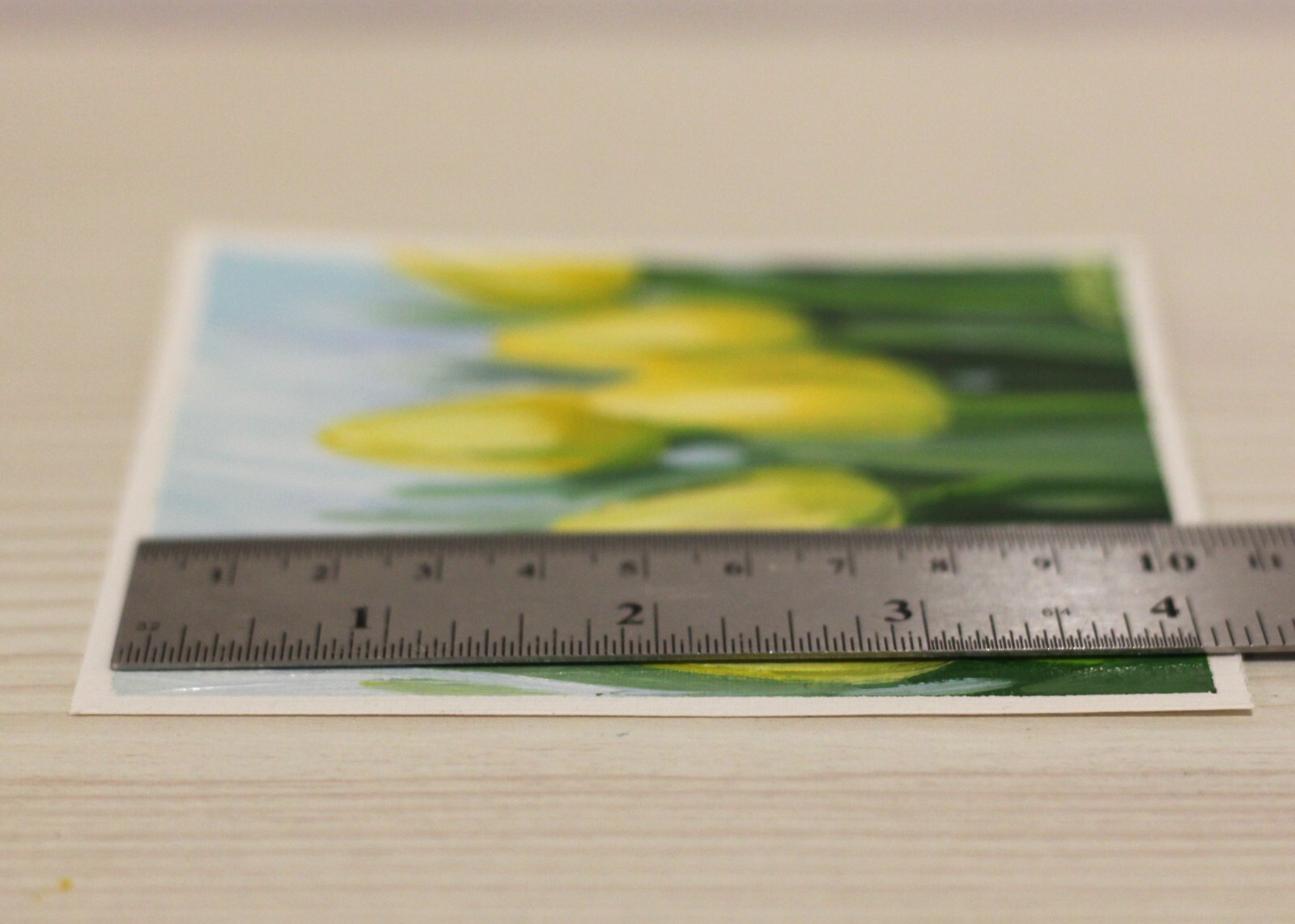 Tulips Original Oil Painting 4×4 Spring Flowers Hand Painted Author’s Painting