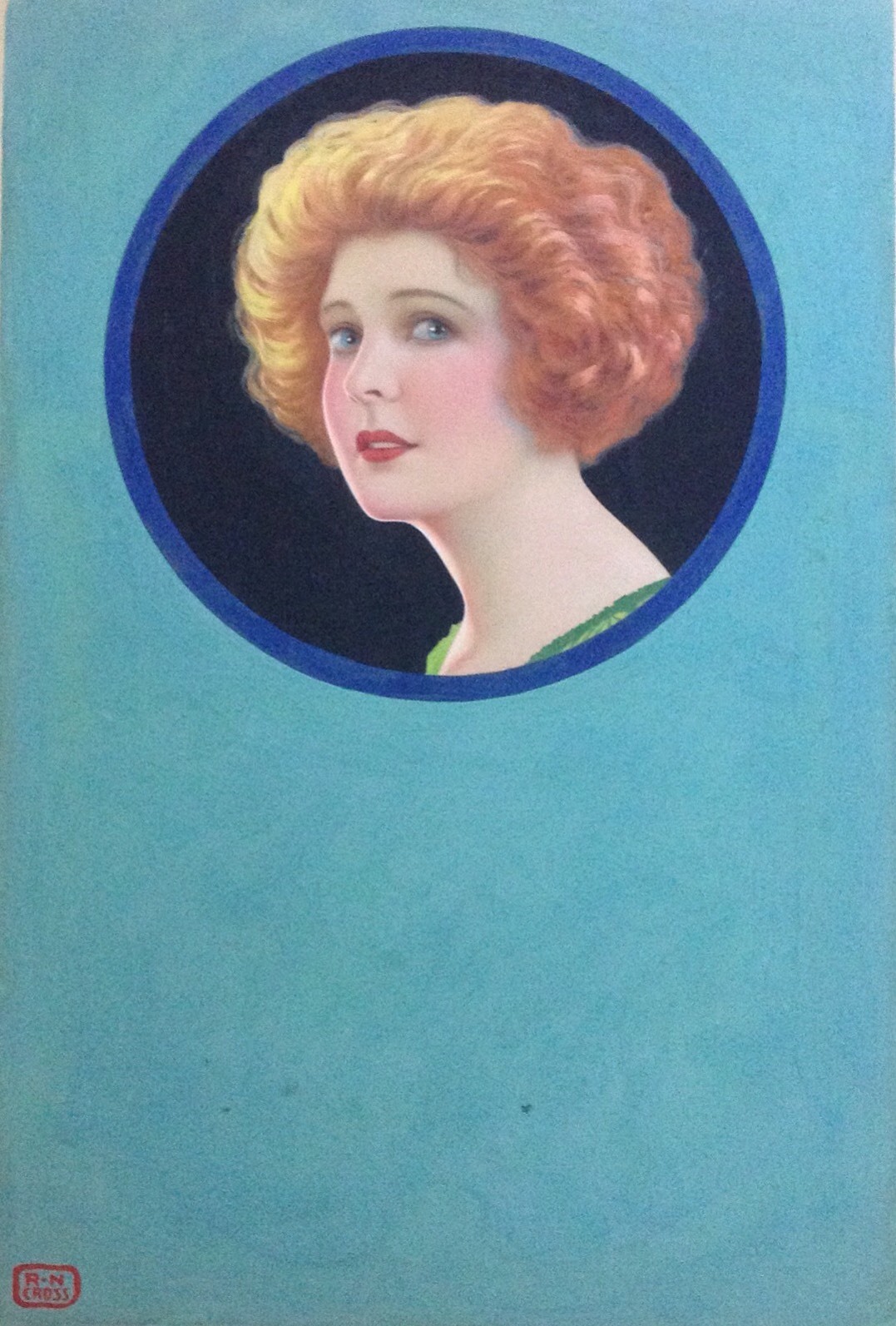 R.N. CROSS Original Signed Vintage Illustration Silent Film MARGUERITE CLARK