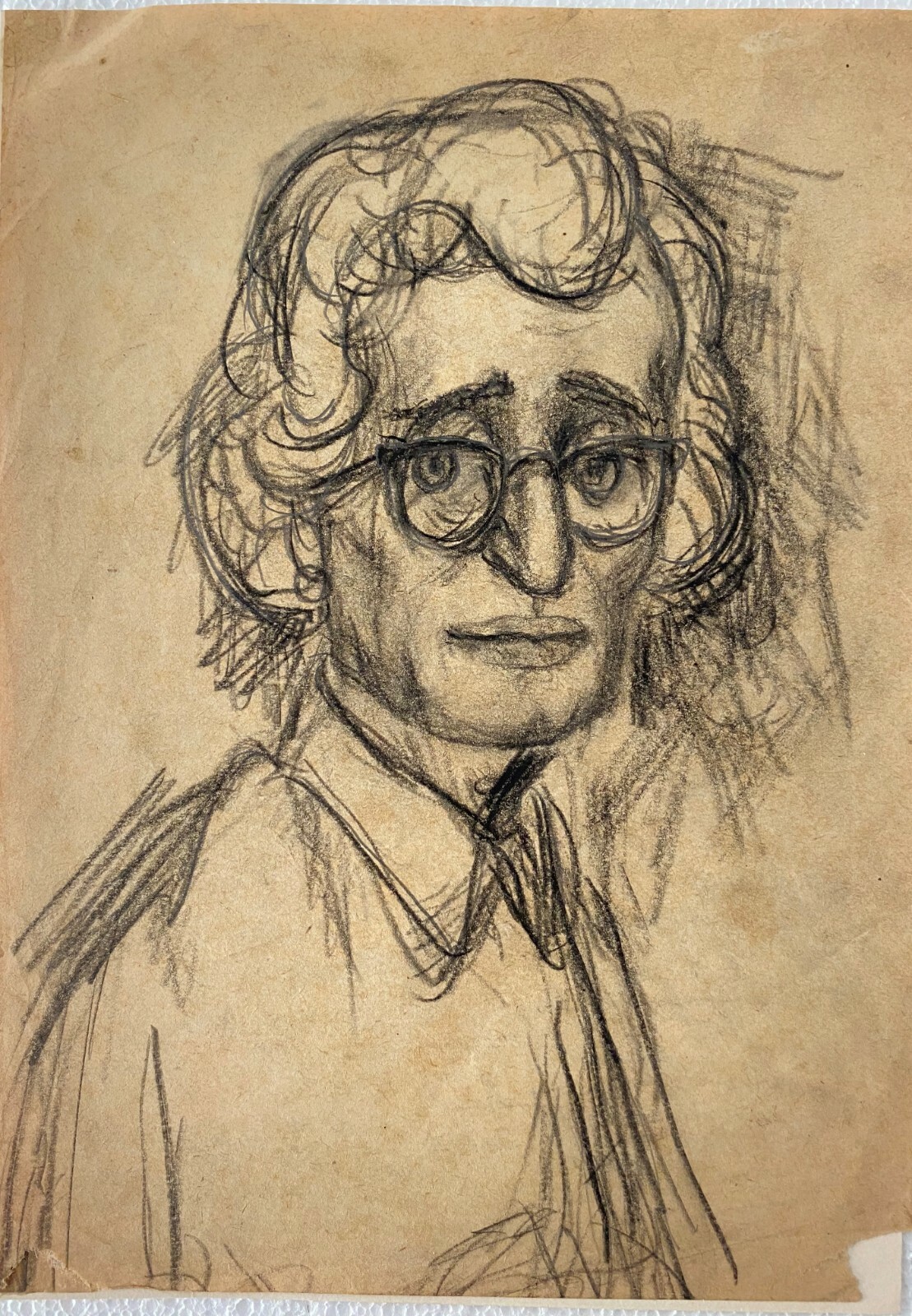 Juan David. Caricature. Untitled, circa 1958. Graphite on paper. Original art