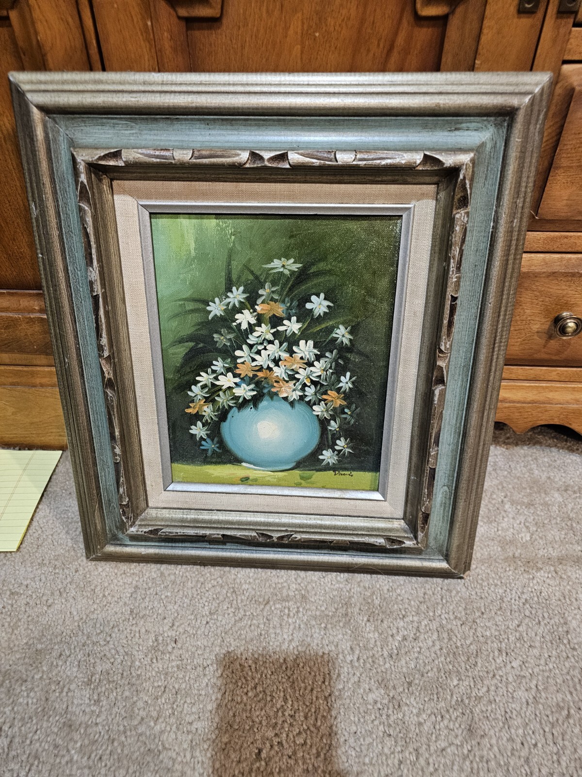 Vintage Heavy Duty Framed Oil Painting