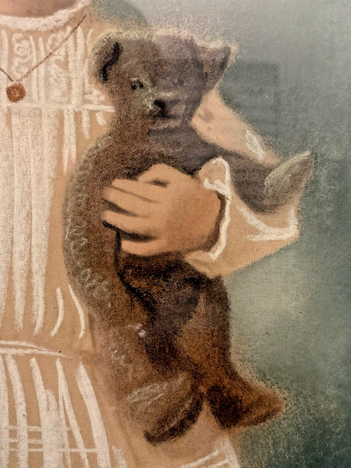 🔥 RARE 1903 Antique STEIFF Teddy Bear MICHTOM Toys PHOTOGRAPH Painting Portrait