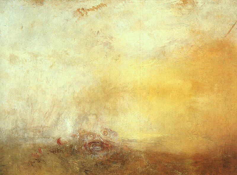 Oil Painting repro J. M. W. Turner Sunrise with Sea Monsters