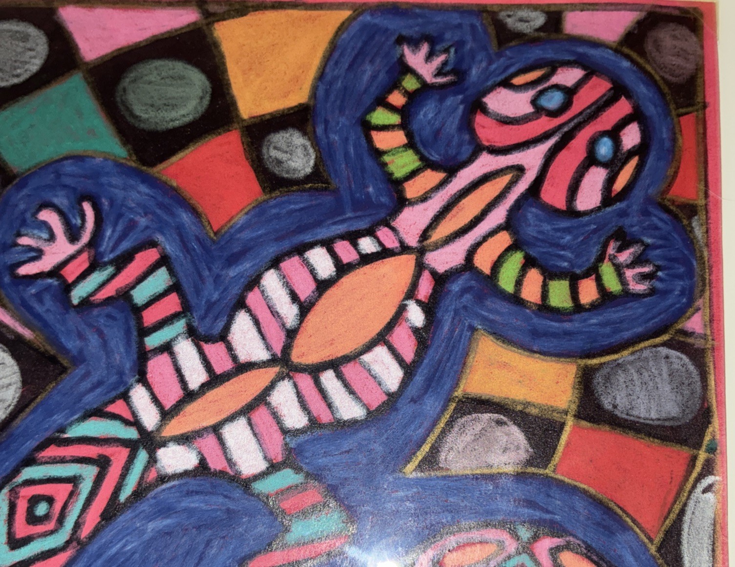 STEVE SHEPARD- Mississippi 1998 Original Framed/Matted/Signed Painting-GECKO