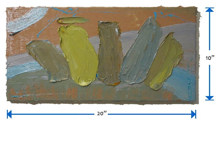 ORIGINAL OIL█PAINTING█VINTAGE█IMPRESSIONISM█ART REALIST SIGN ABSTRACT LANDSCAPE