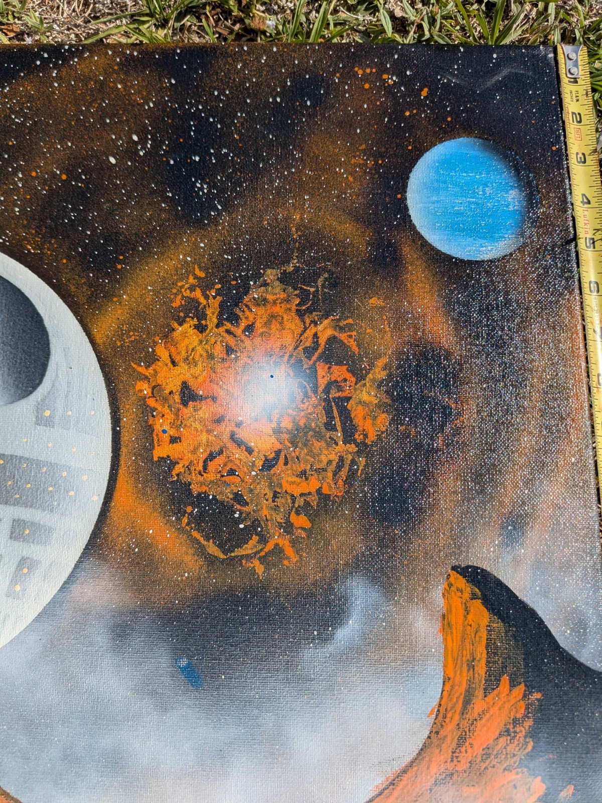 Original Star Wars Spray Paint Art On Canvas- 20X24