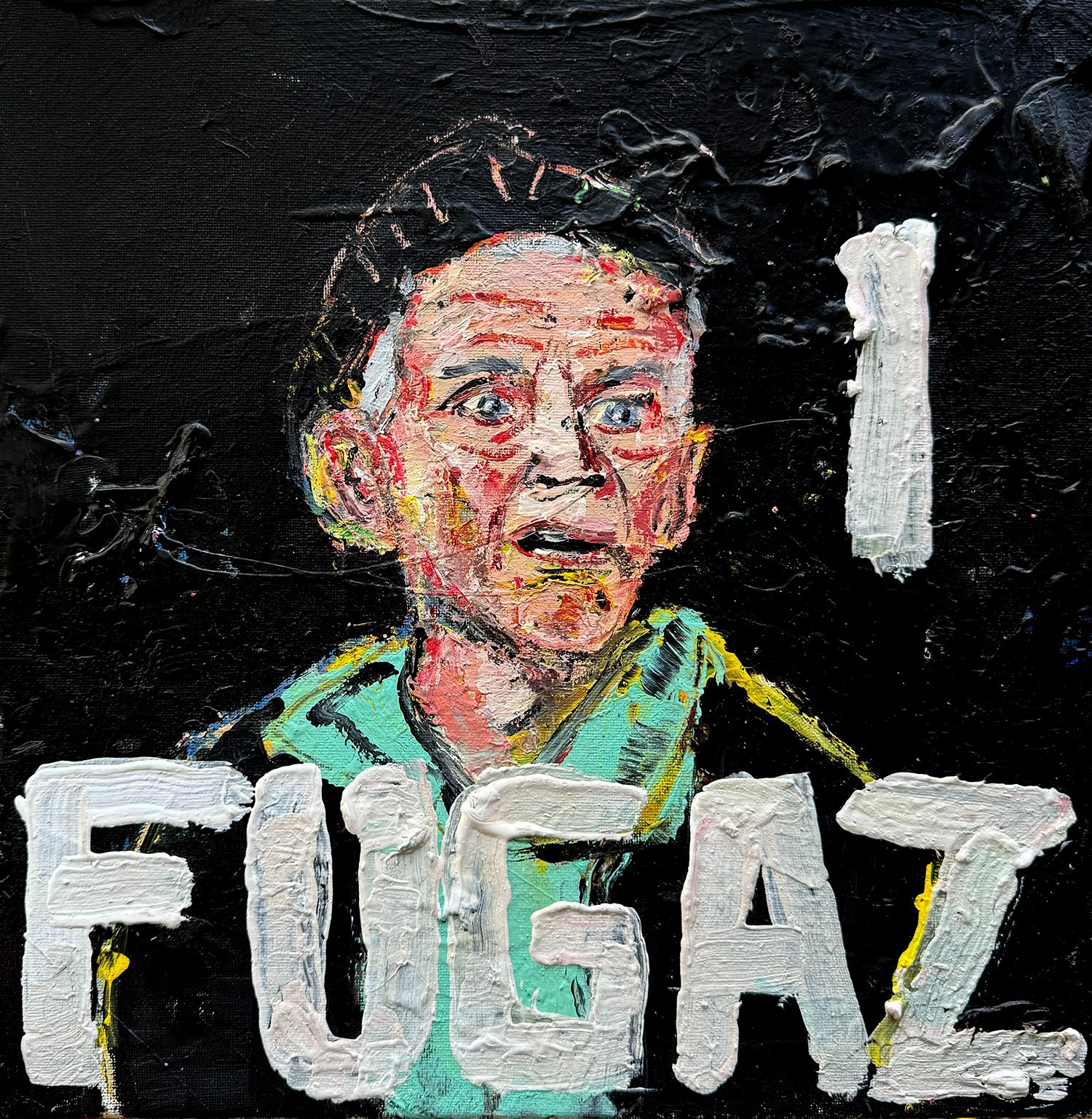 Mickey Goldmill Fugazi Painting Acrylic Canvas 14×14 Sergio Santos elsantosworld