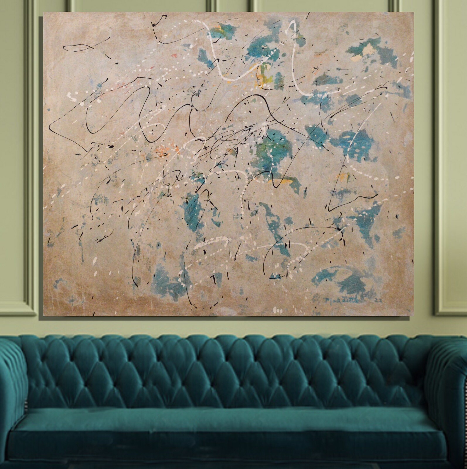 Mark Little, Original, Painting, 72” X 60” Acrylic, Abstract, POP Art, Modern XL
