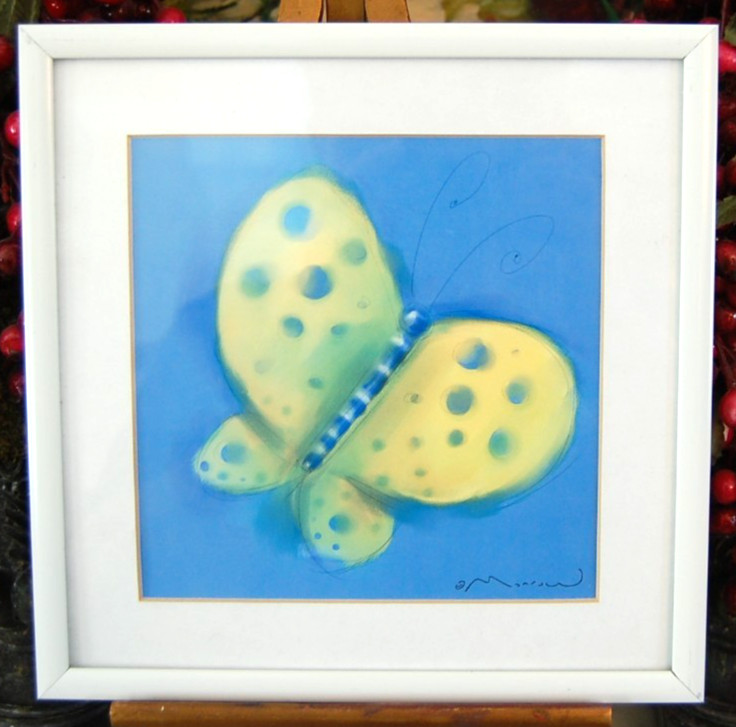 FRAMED VINTAGE 2002 ANTHONY MORROW BUG BRIGHT SERIES COLOR ART PRINT: BUTTERFLY