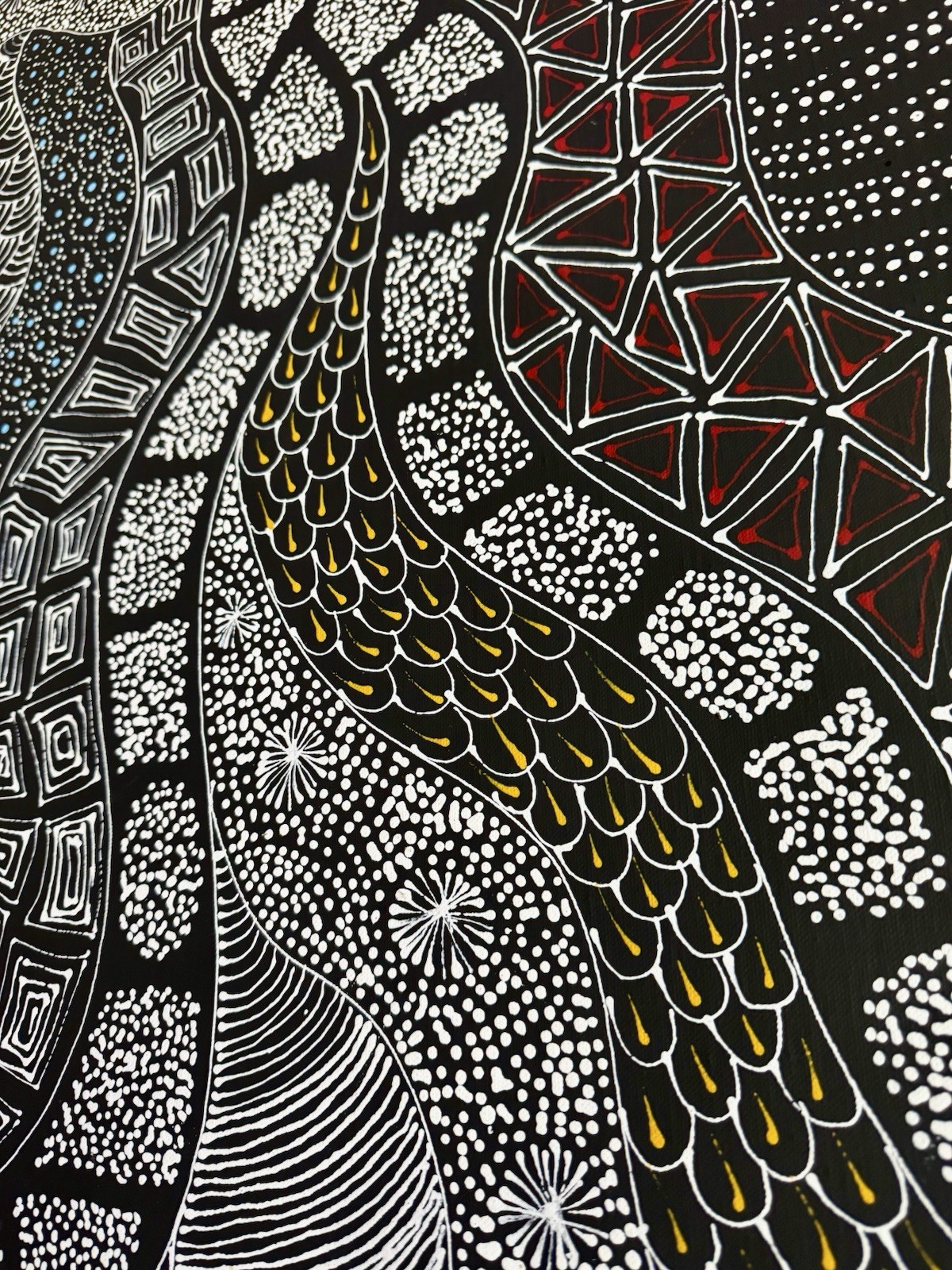 Rayleen Price Pula, Authentic Aboriginal art .Incl Photo’s and COA.