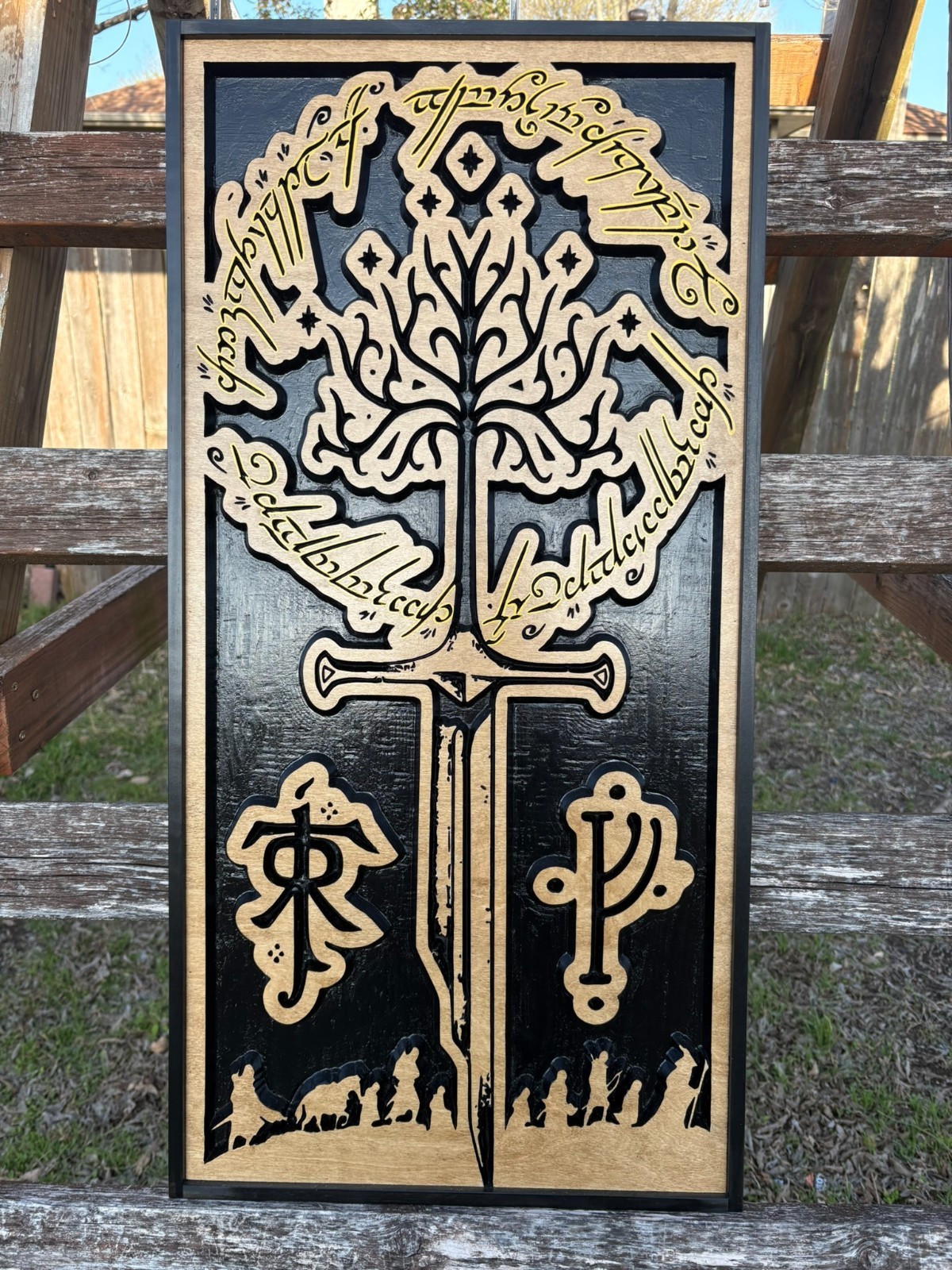 Lord of The RIngs, 3D art, Gandalf the Grey, J.R.R. Tolkien Symbol, One RIng Art