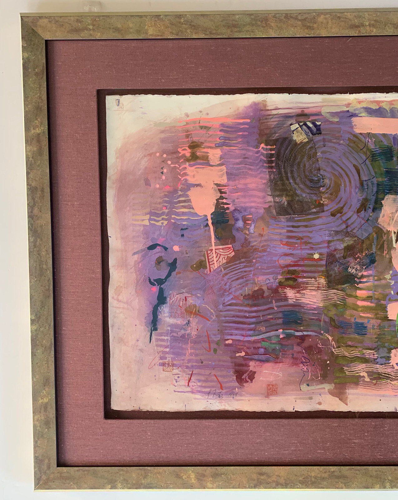 Jeanette Fintz Malay Series Mixed Media Original Painting New York Artist