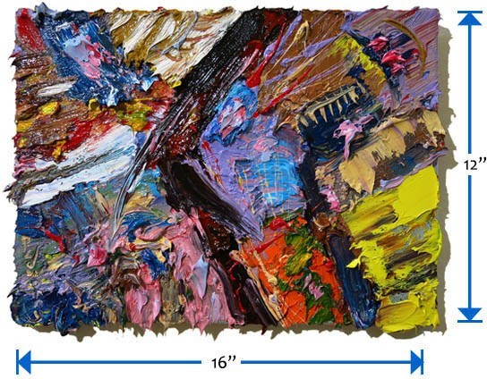 LANDSCAPE ORIGINAL OIL█PAINTING█VINTAGE█IMPRESSIONISM█ART█MODERN ABSTRACT POP