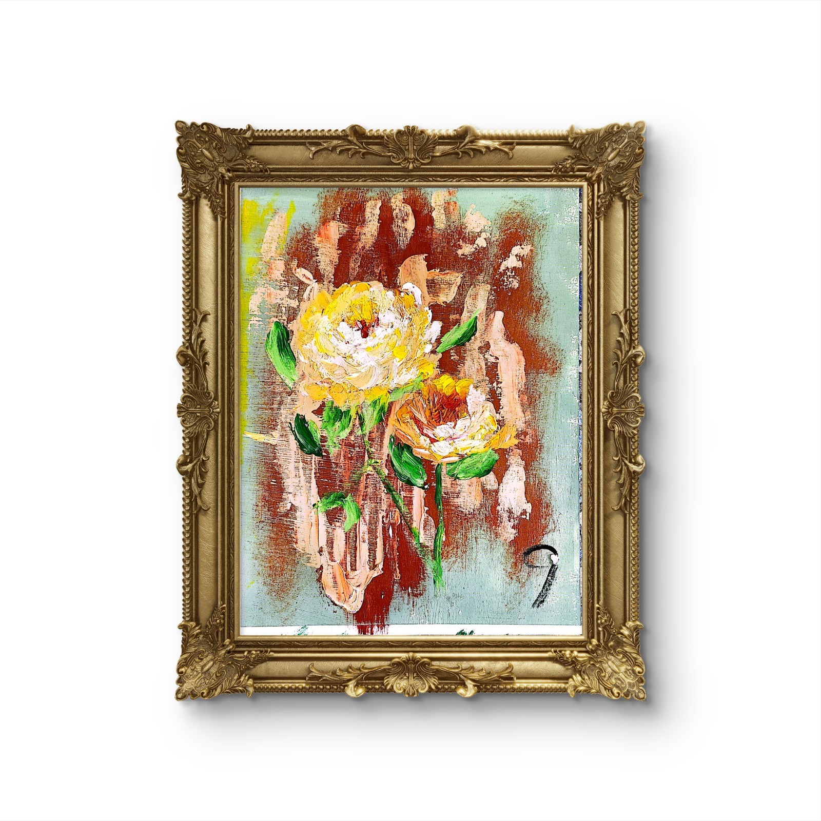Roses Contemporary Expressionist Original Acrylic Painting