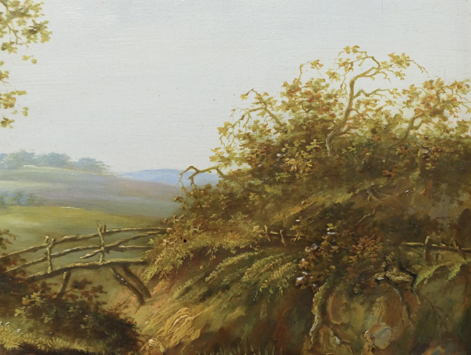 Johann Wilhelm Cordes Landscape Painting Oil on Oak 36.0 x 25.5 cm