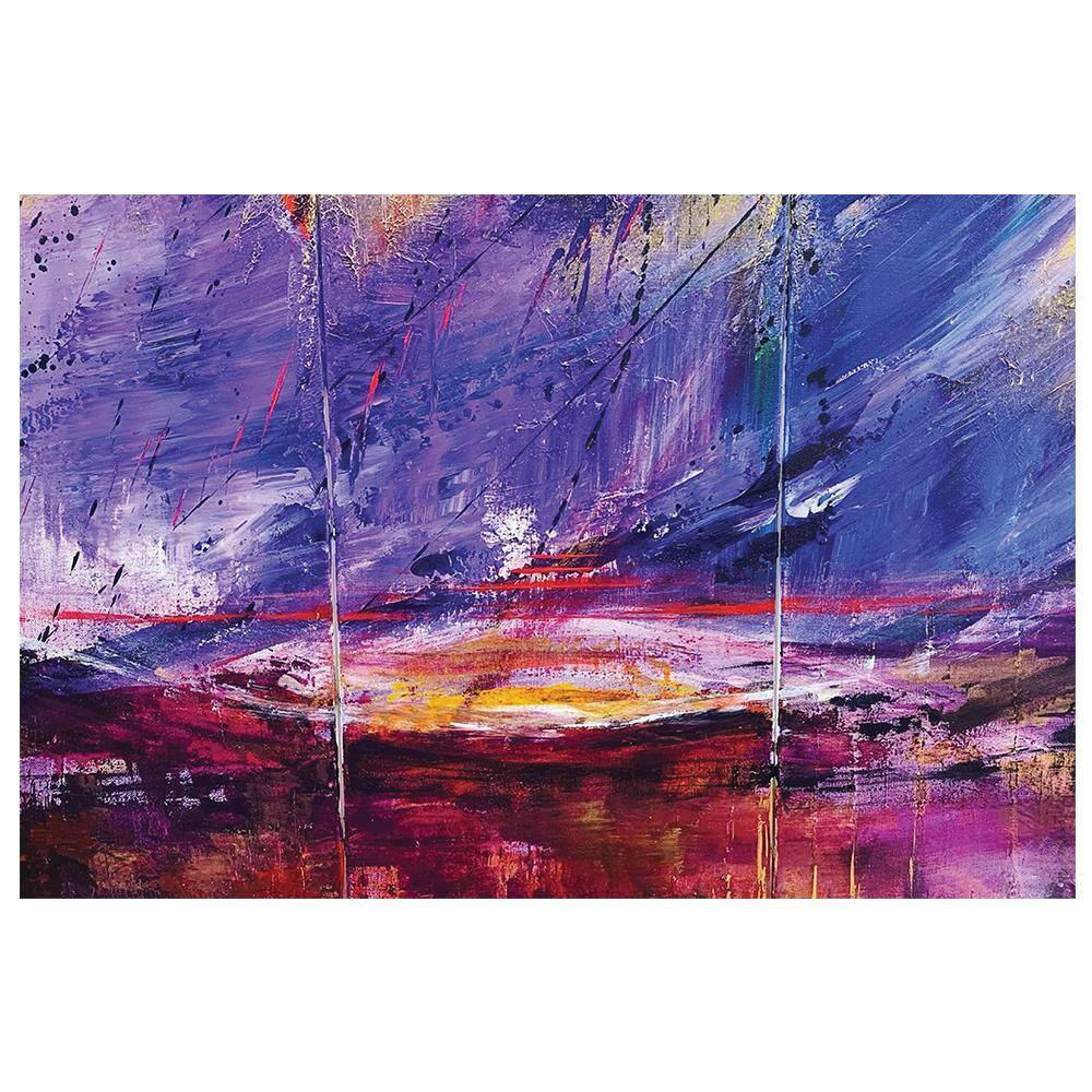 Abstract Art Design by Sarah Wahl 1-Piece Unframed Canvas Drawing Print Abstract