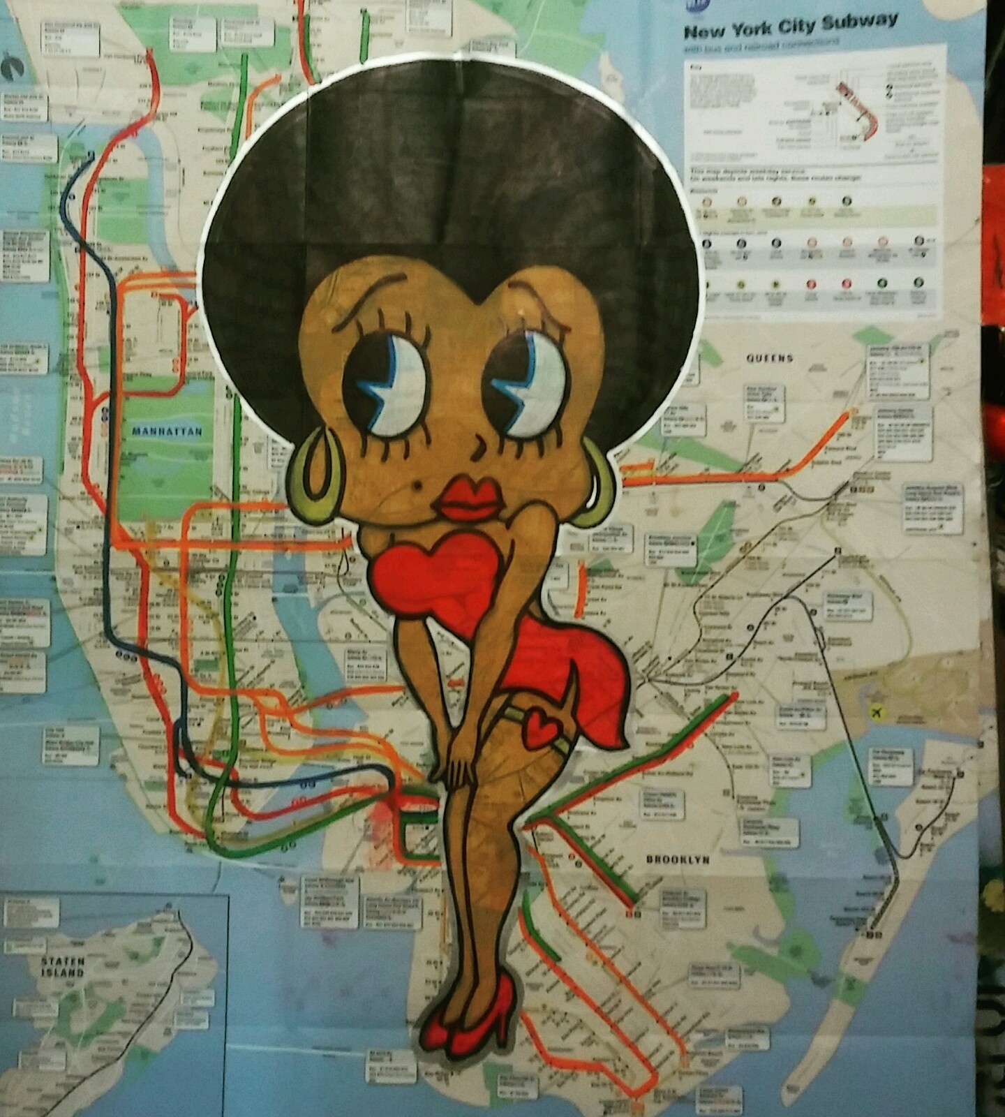 NYC GRAFFITI SUBWAY MAP