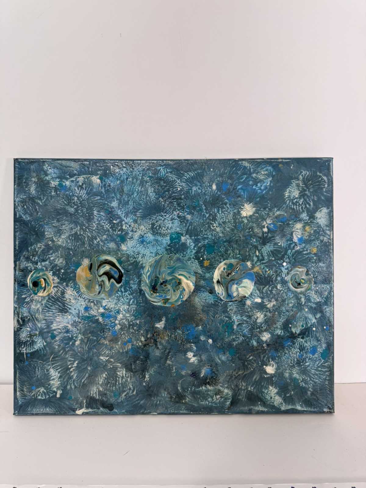 Abstract Artwork – Unique Modern Painting – Unknown Artist – Colorful Wall Art