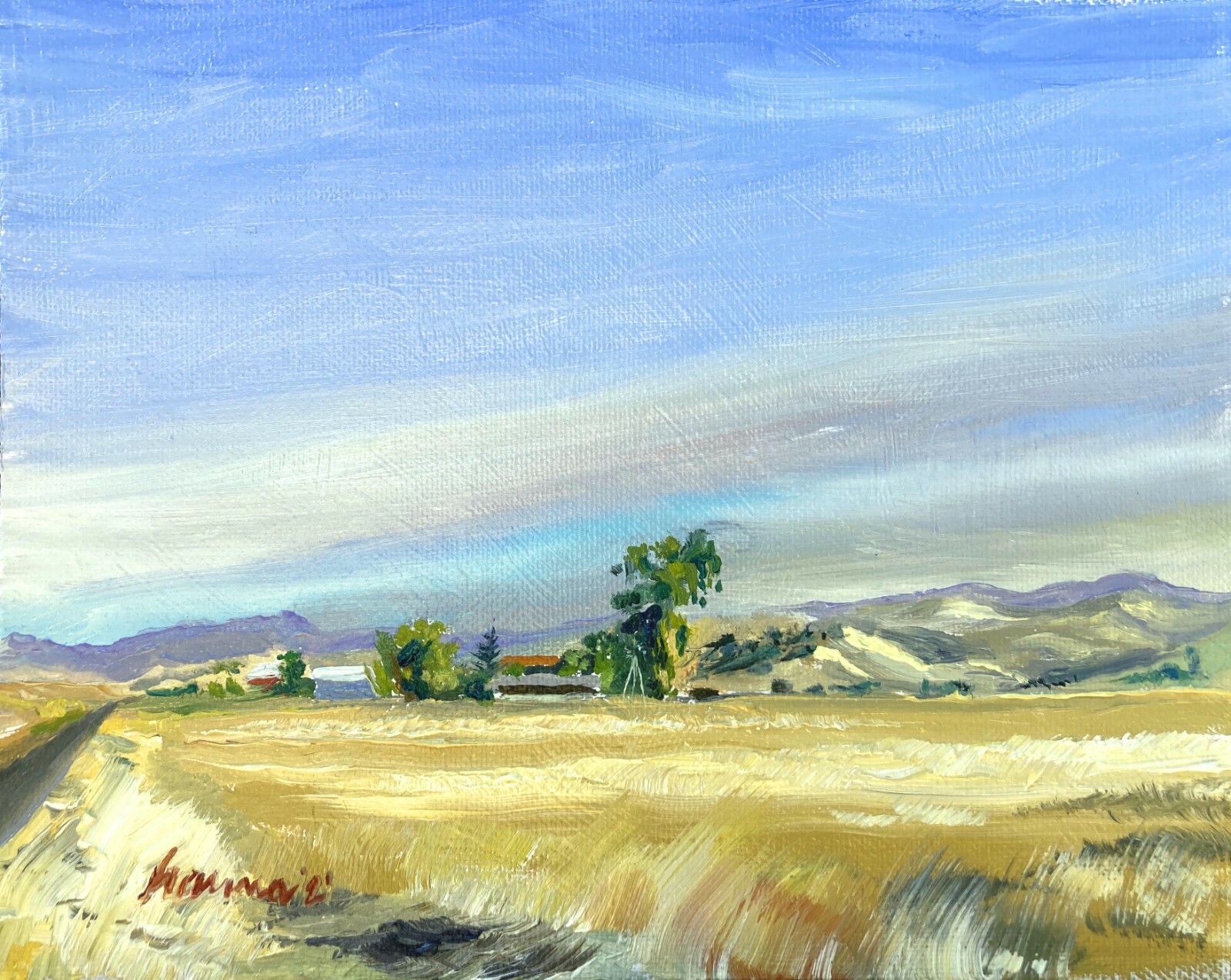US Dept State Recognized artist: E. Merced foothills out Cunningham Rd