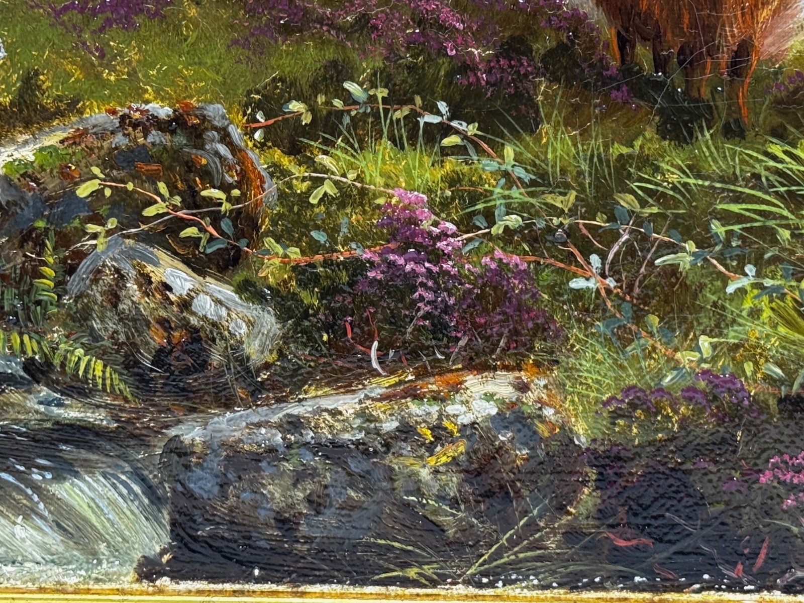 Painting ⛰️ Ben Lawers First Light Morning Mist Highland Cattle Beside Loch Tay