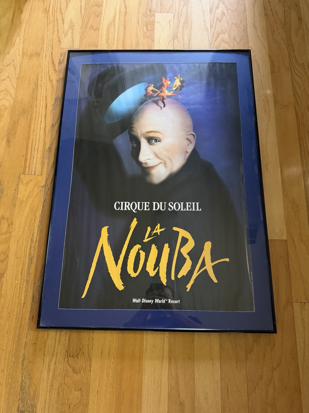 Rare 1998 La Nouba Cirque du Soleil Poster Framed Walt Disney World VTG Promo 90