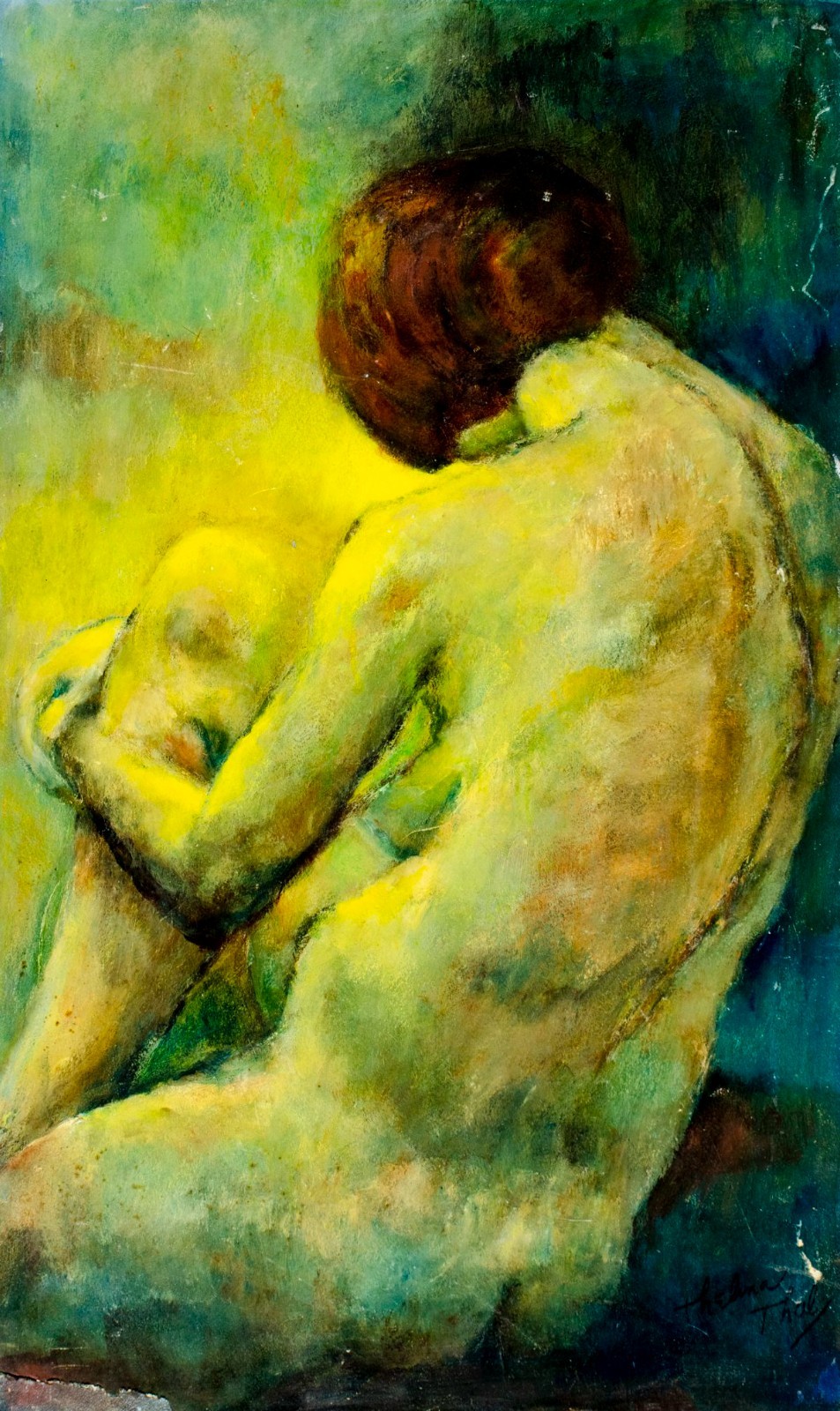 Thelma Thal (NY,1903-2001) oil painting 128561