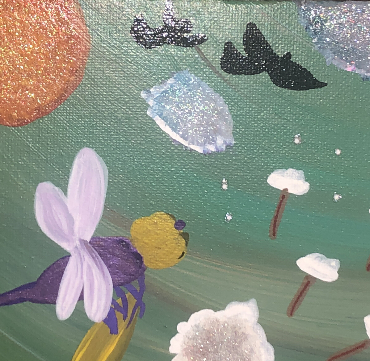 Make A Wish Dragonfly 8×10 Canvas Original Painting