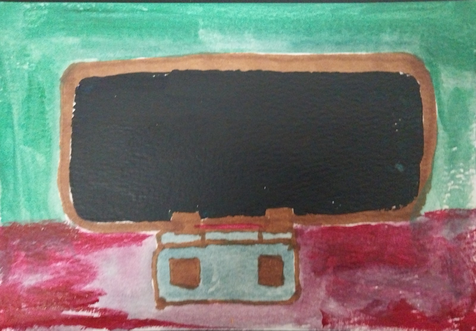 Cell Phone Modern Original Signed Home Decor Acrylic Paper 4×6 Wall Art