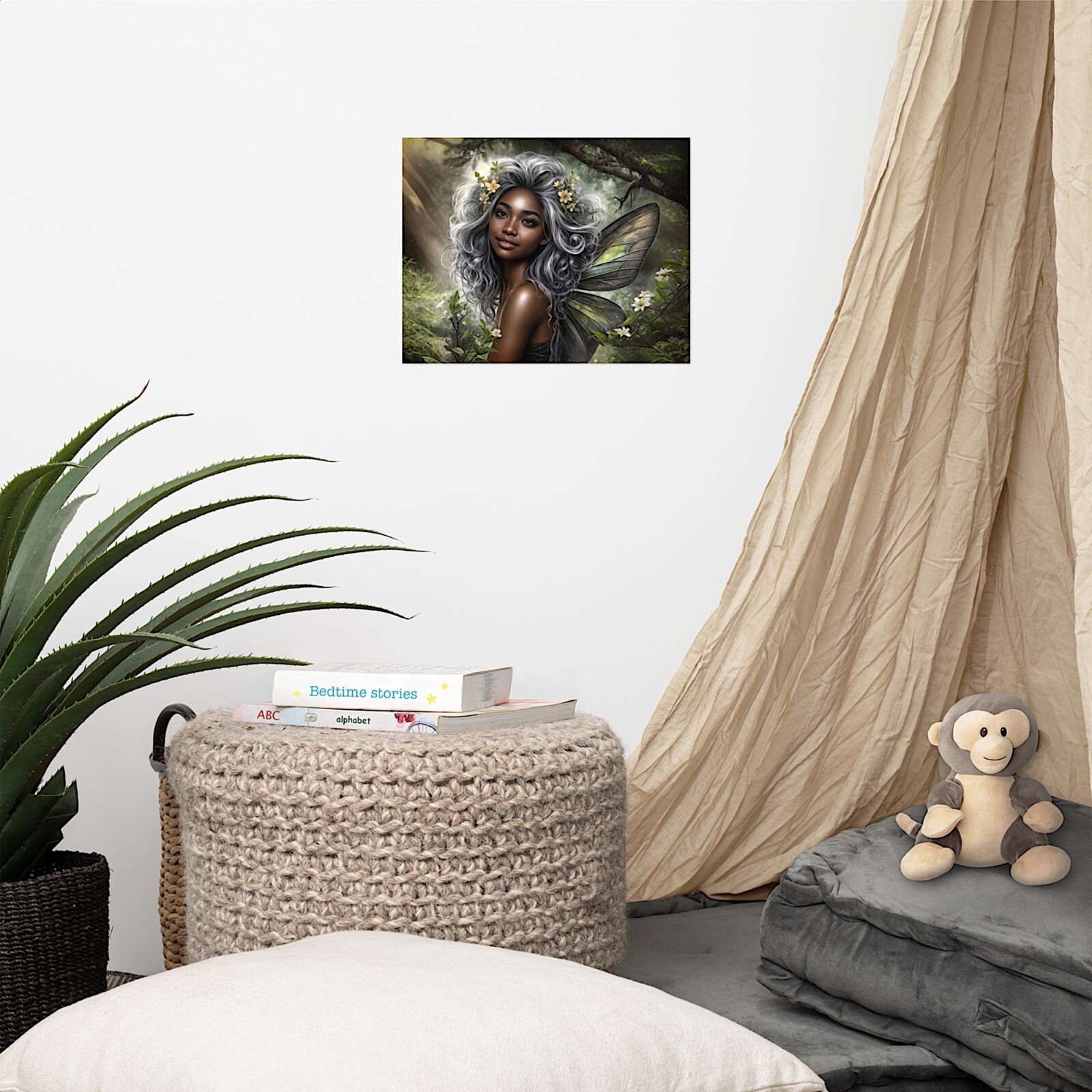 African American Fairy Wall Art Print