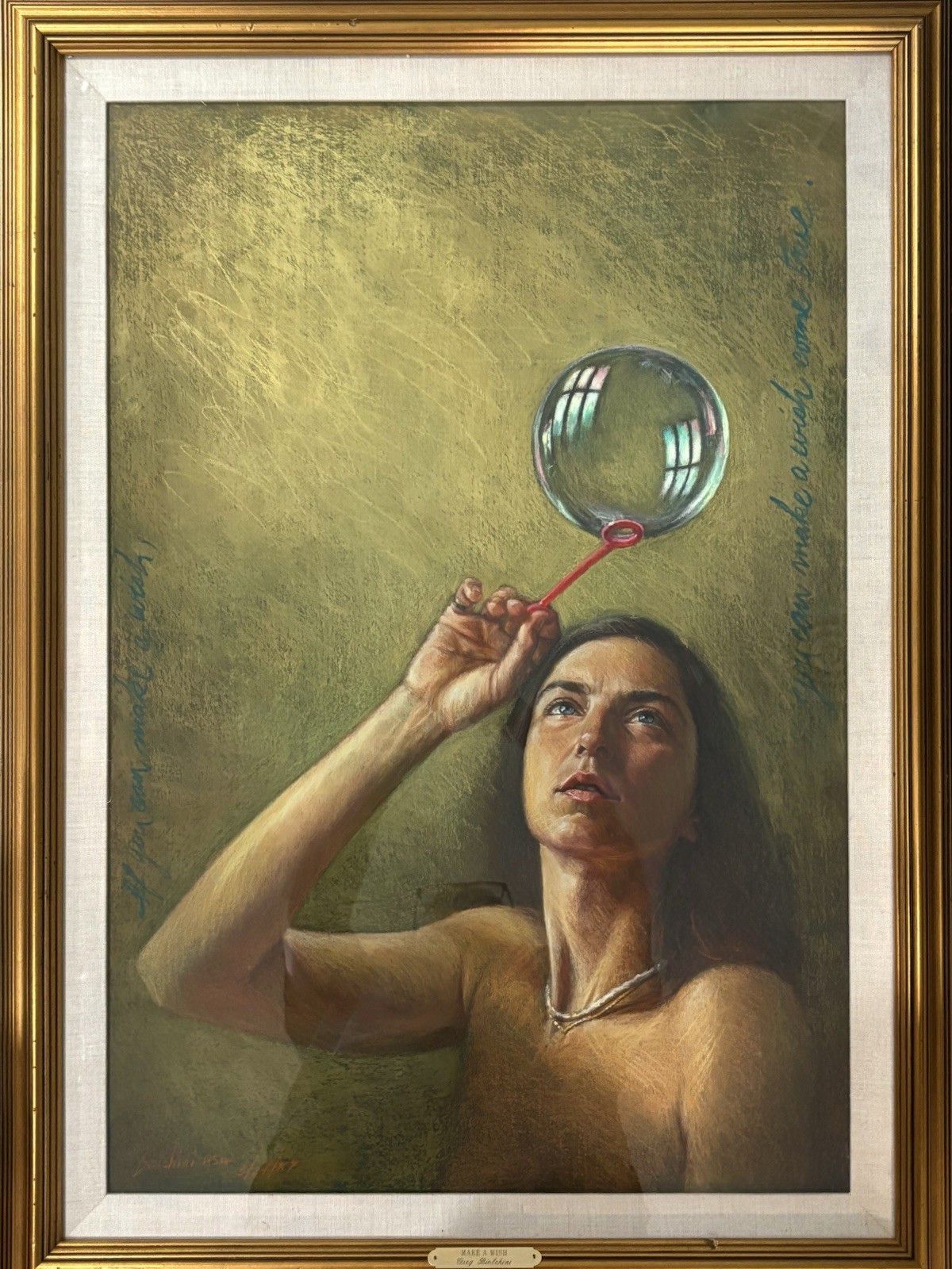 Gregory Biolchini (American, b. 1948) Make a Wish, Pastel on Paper