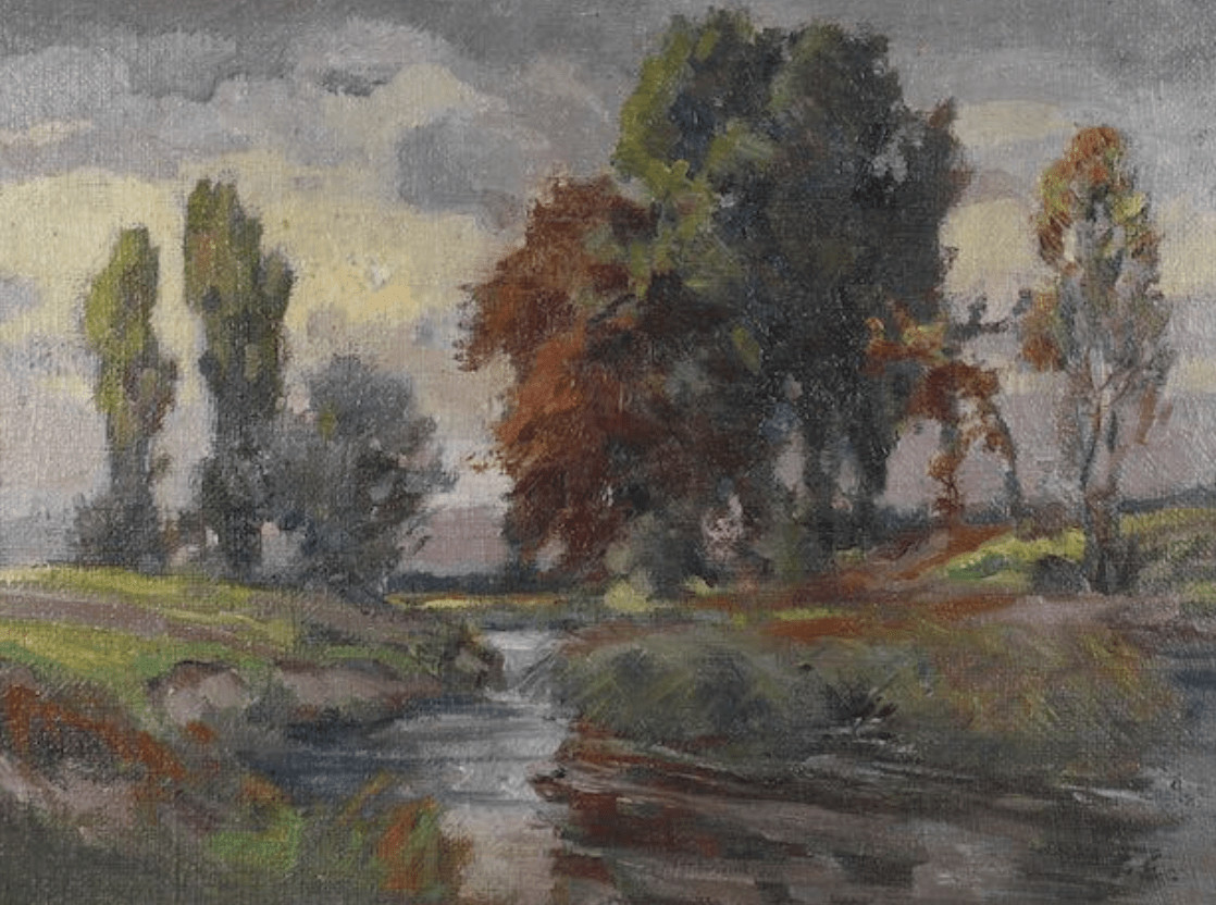 Landscape with Stream | Painting by Felix Eisengräber