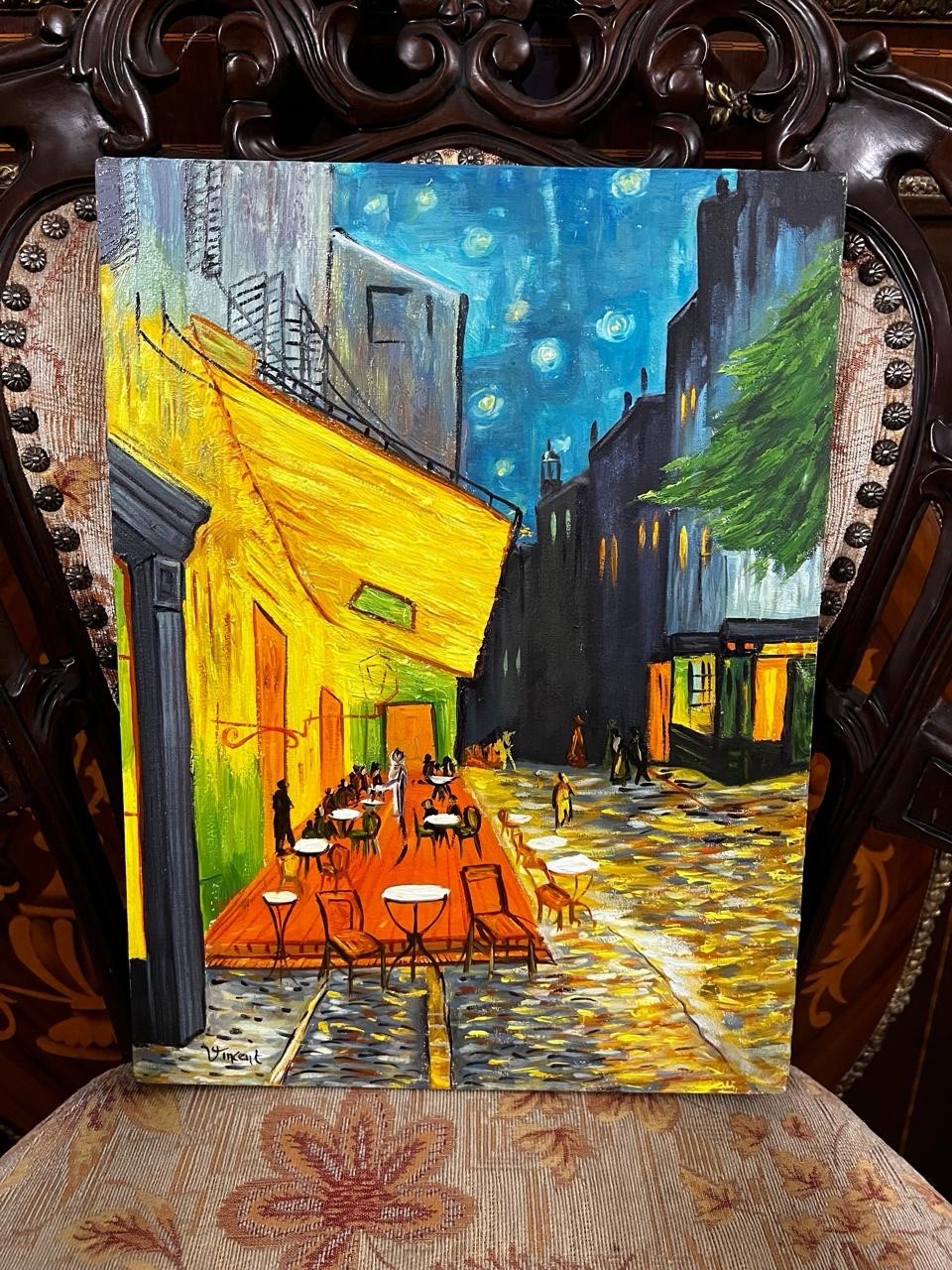 Vincent Van Gogh – Amazing Oil Painting – Signed – Stamped – A1