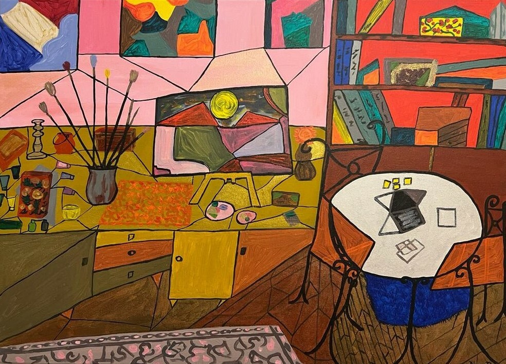 Working room 70X50 cm Acrylic On Canvas Painting Wall Art Decoration