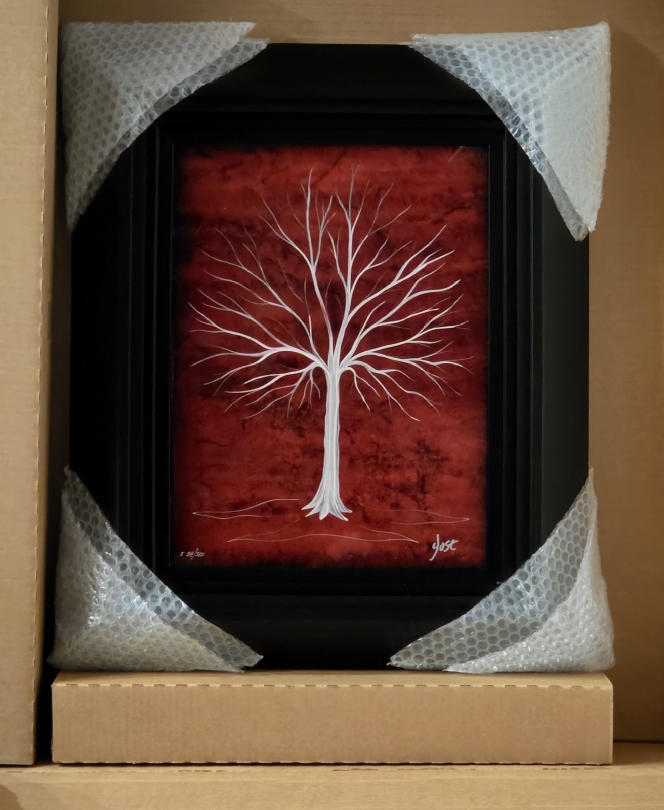 NEW Nicholas Yust «Metallic Treescape» with COA and APPRAISAL