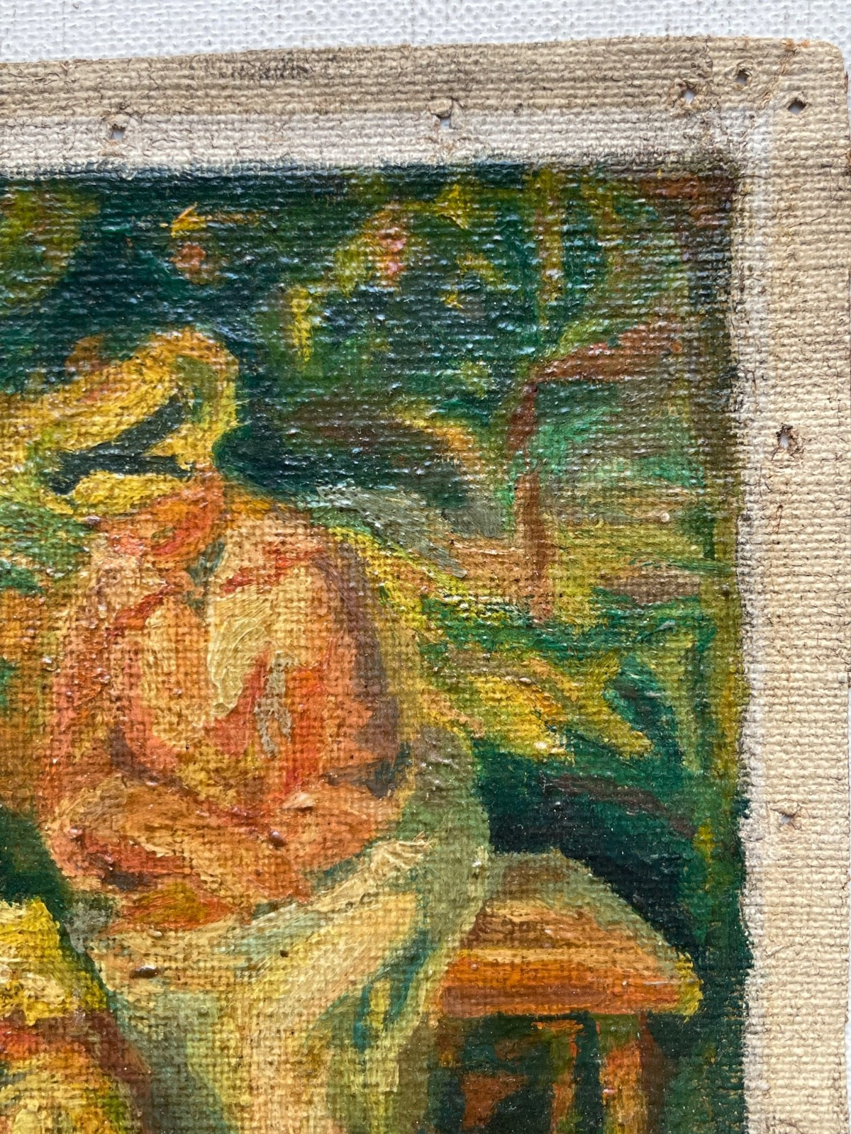 RENOIR Original French Impressionist – Antique Oil Canvas 1903’s – Woman & Child