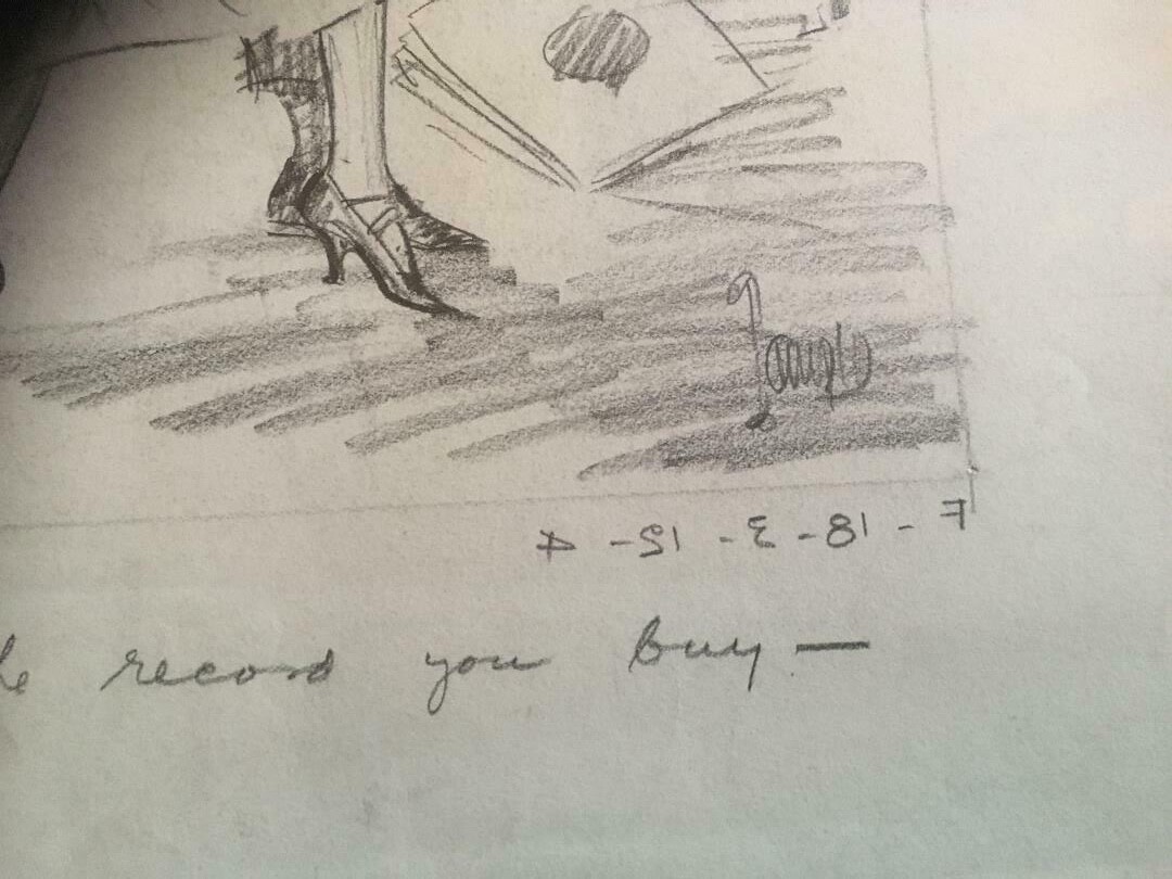HARRY C TEMPLE , published Newspaper «Try the Record you buy» Illustration *