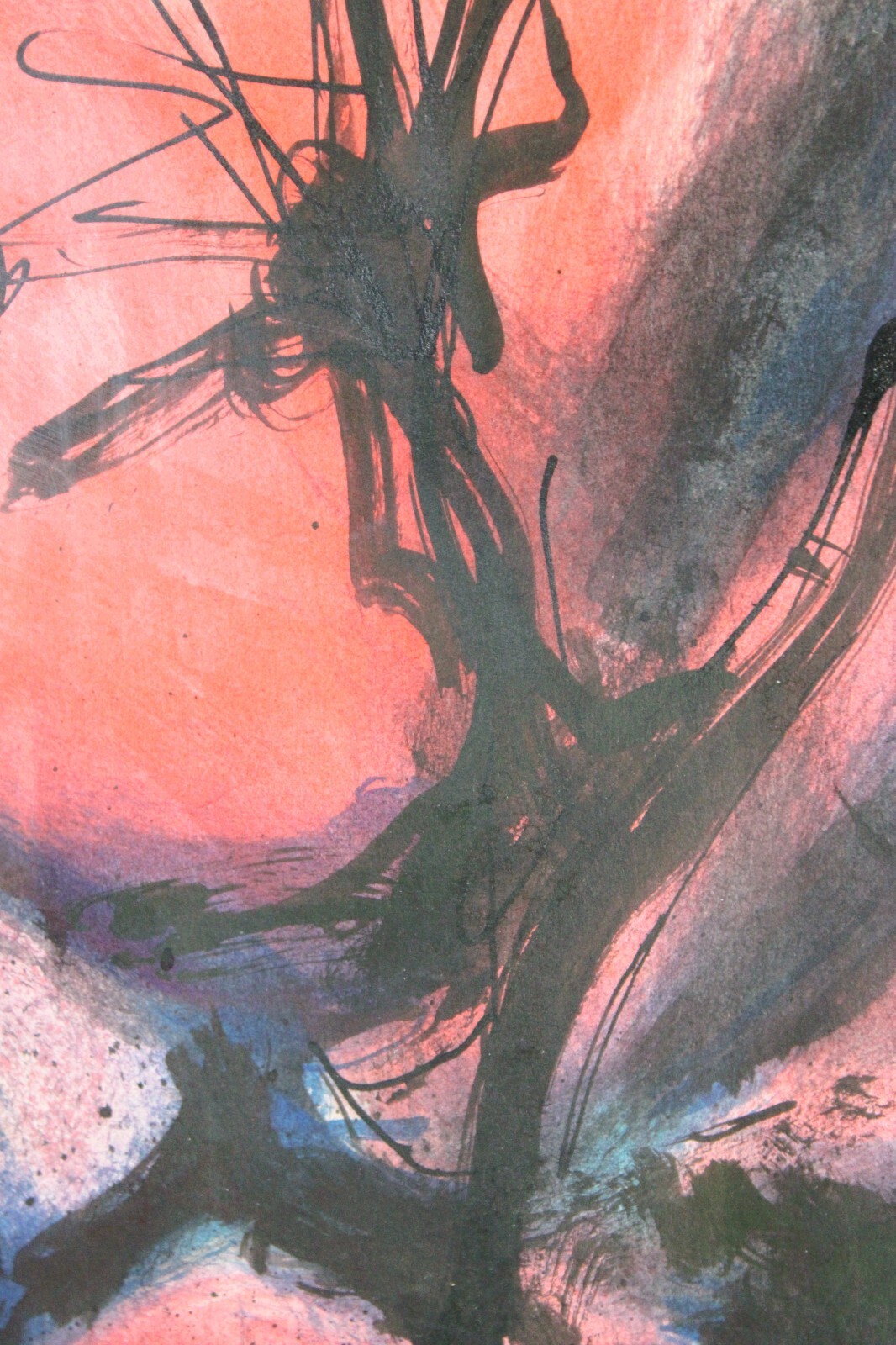 JUAN DAVID POSADA 1911-1981 MIXED MEDIA PAINTING 1979 SIGNED CUBAN LISTED ARTIST