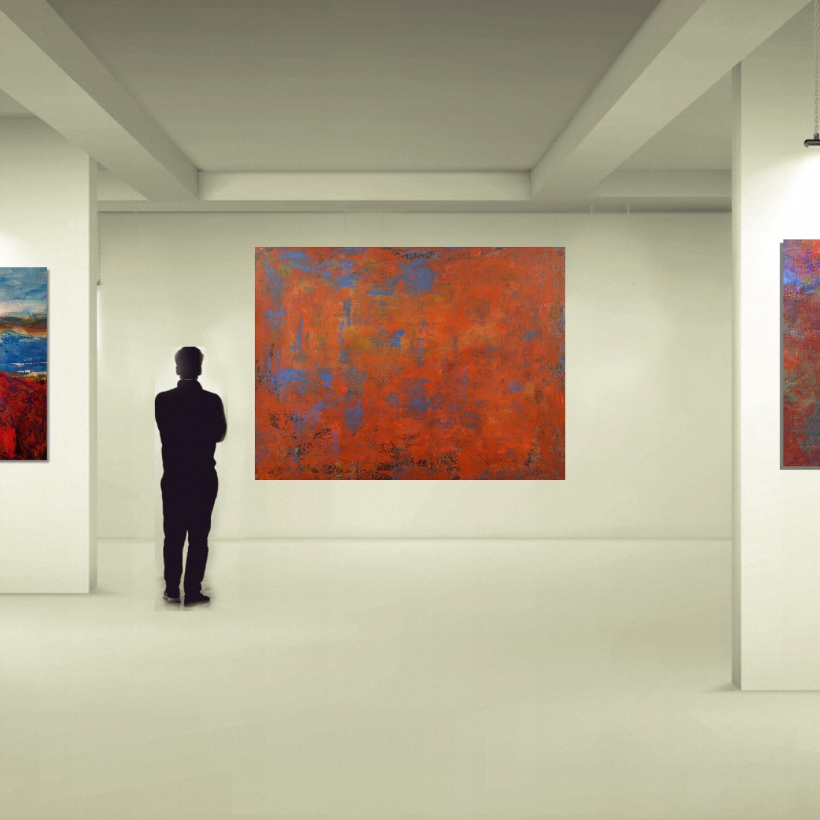 Mark Little original Professional￼ canvas￼ Painting 81” X 62” (6ft 9in)Abstract