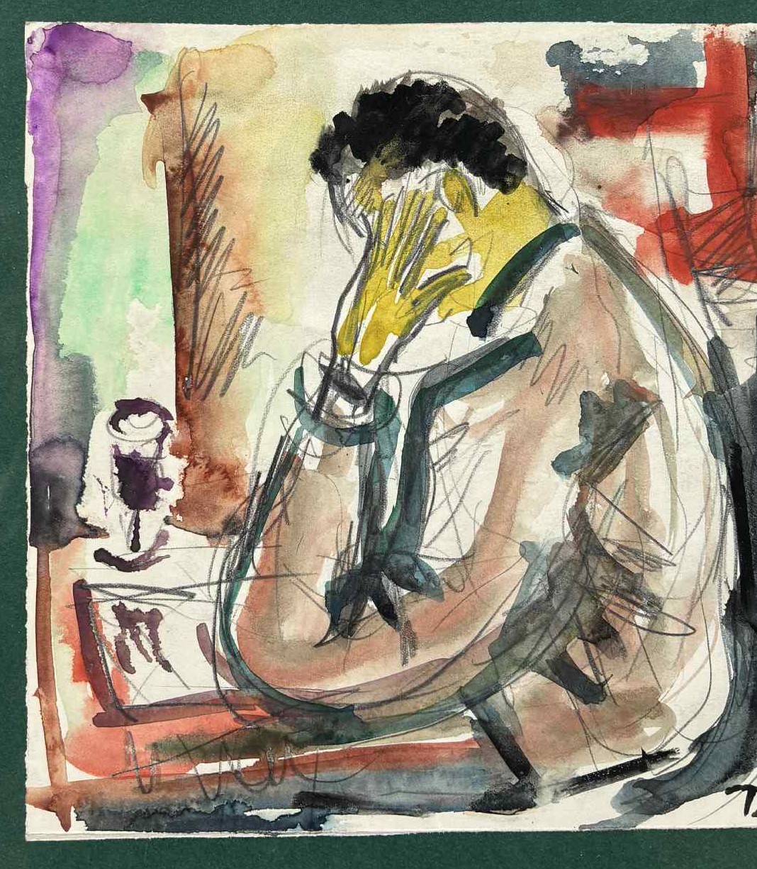 Harold Cousins & Allen Jones. Black Artists in Paris. Dated 1956- Einar Johansen