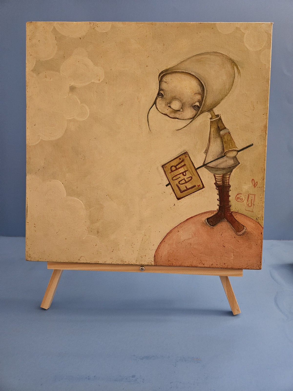 Original Jenna Colby Painting 2006 «Signs» Signed Contemporary