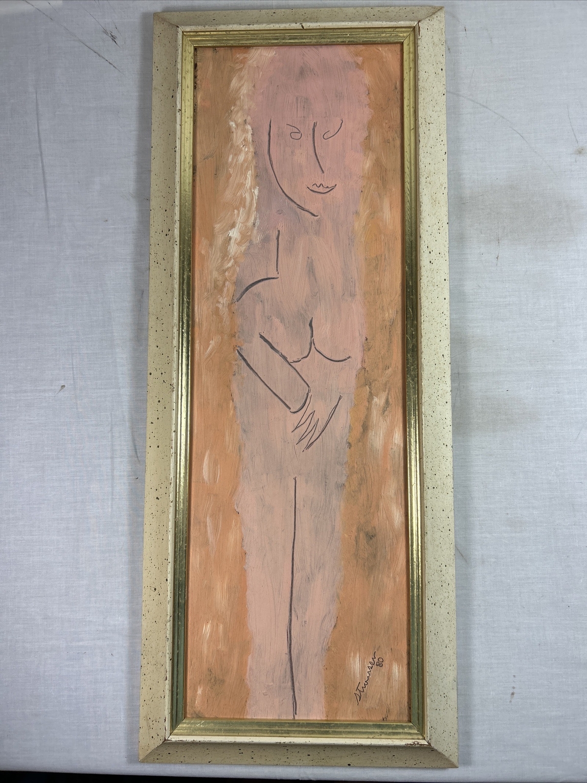 STERLING STRAUSER Listed Pennsylvania Romantic Expressionist PAINTING of DOT