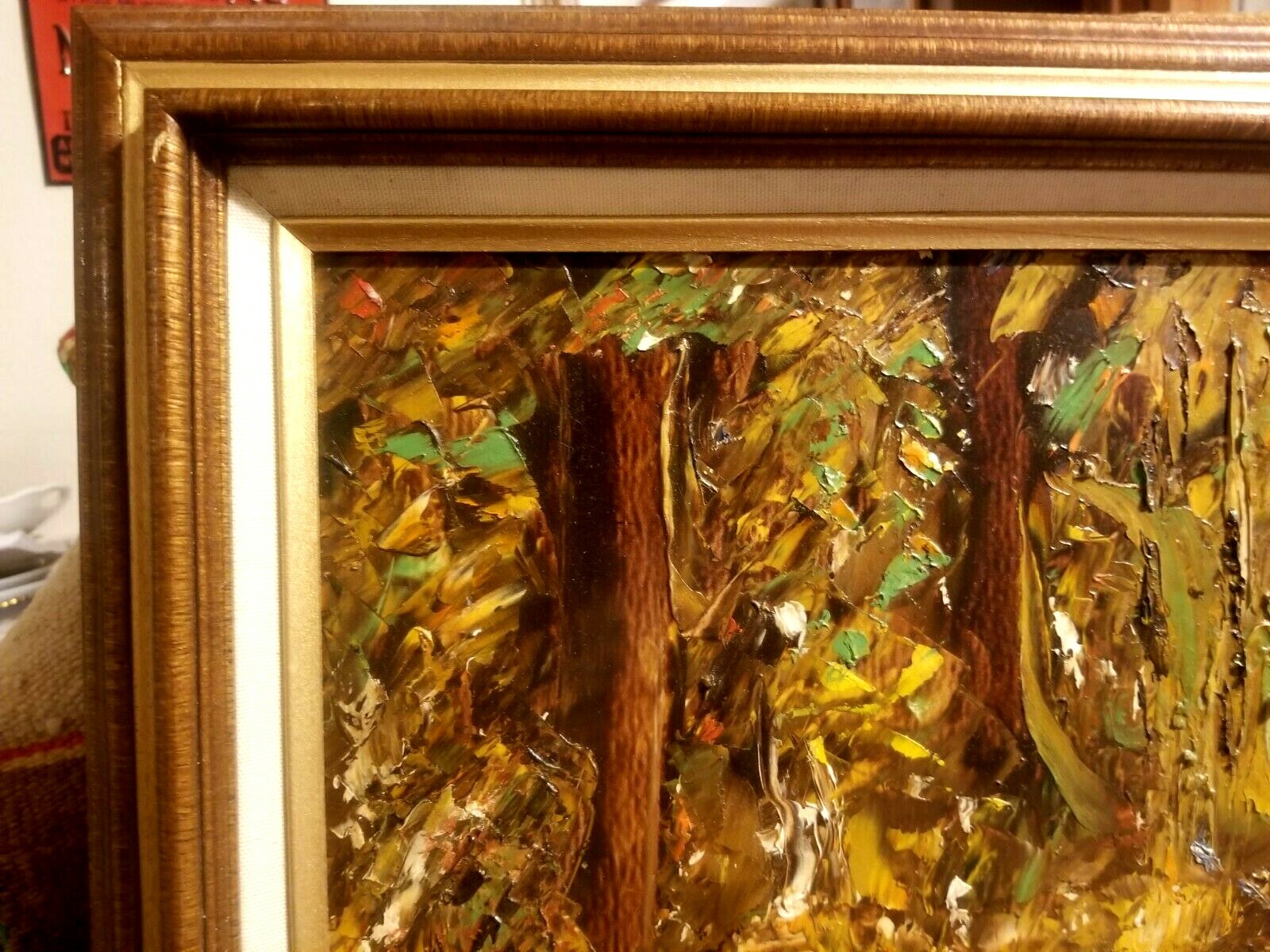 FINE IMPRESSIONIST O/B PAINTING SLIGHTLY ABSTRACT w GOOD PALLET COLOR KNIFE WORK