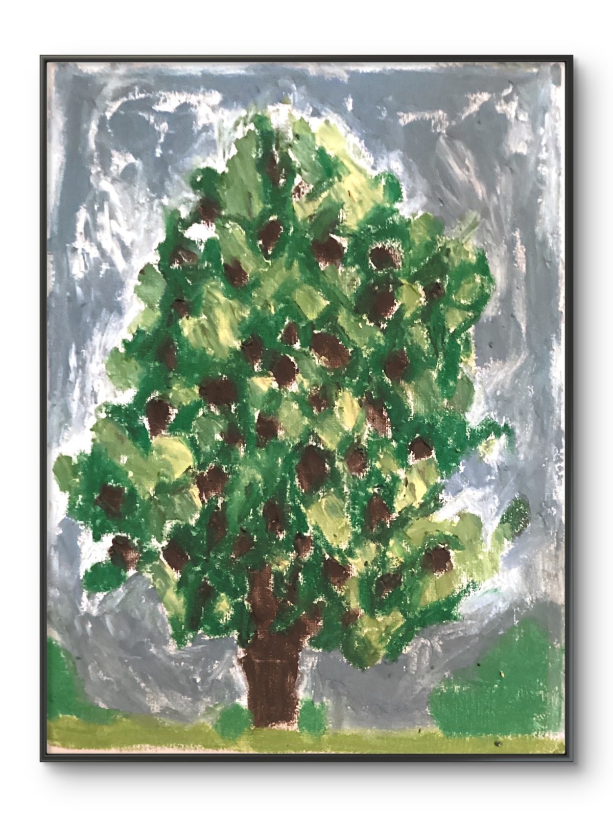Landscape Nature Abstract Tree Forest Original 11×14 Canvas Wall Art